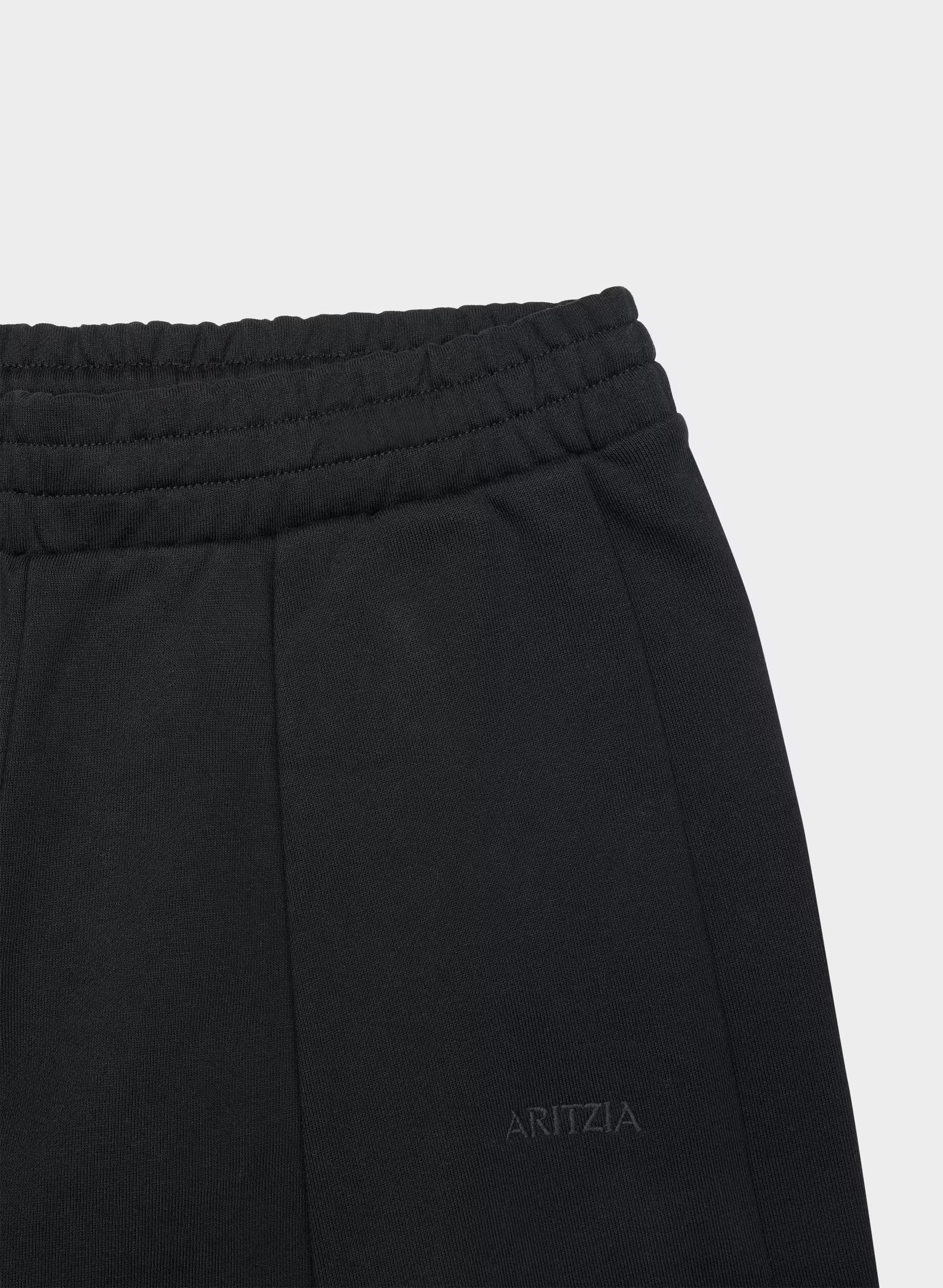 Terry Sweatfleece Mega Pleated Sweatpant - BLACK