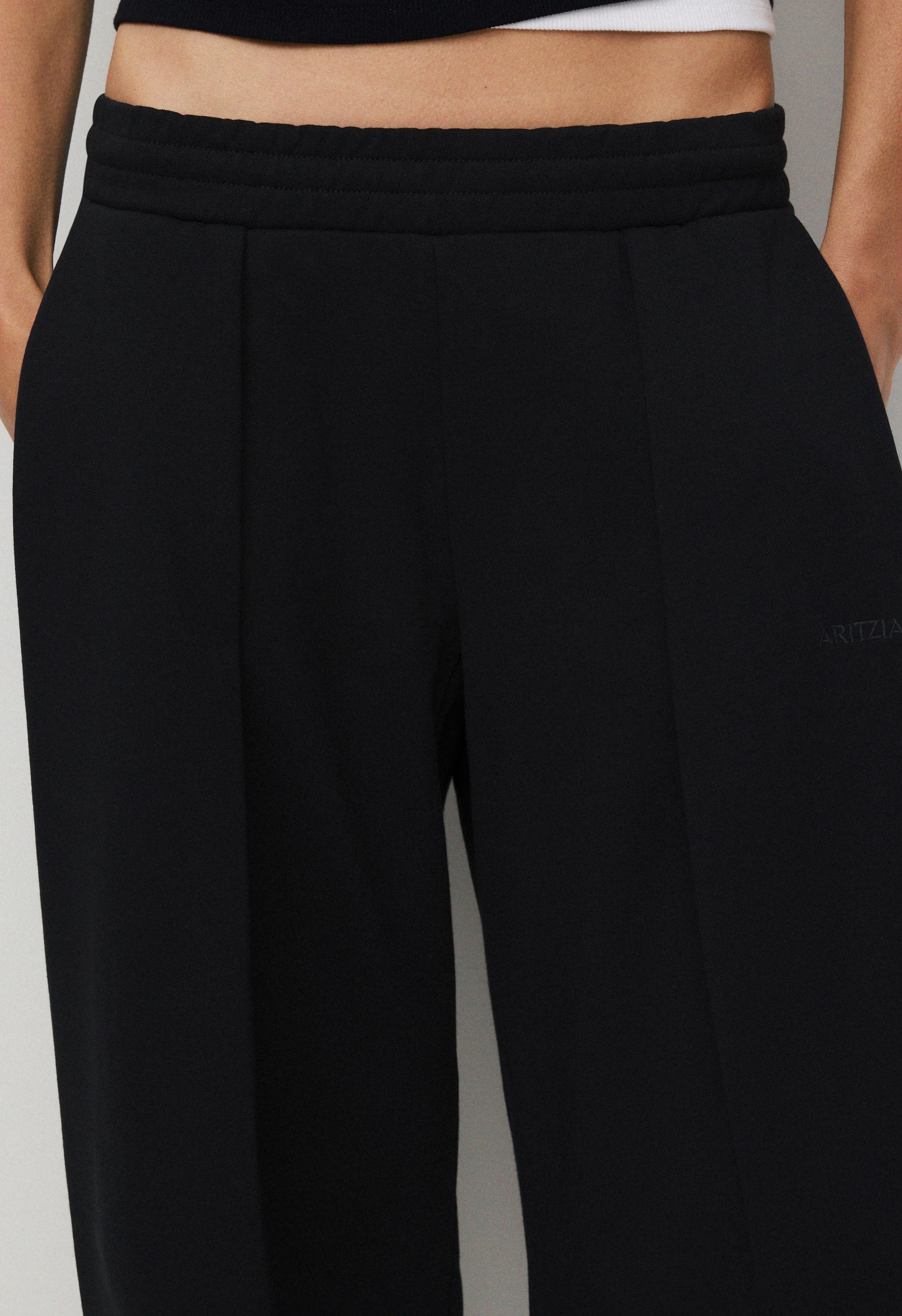 Terry Sweatfleece Mega Pleated Sweatpant - BLACK