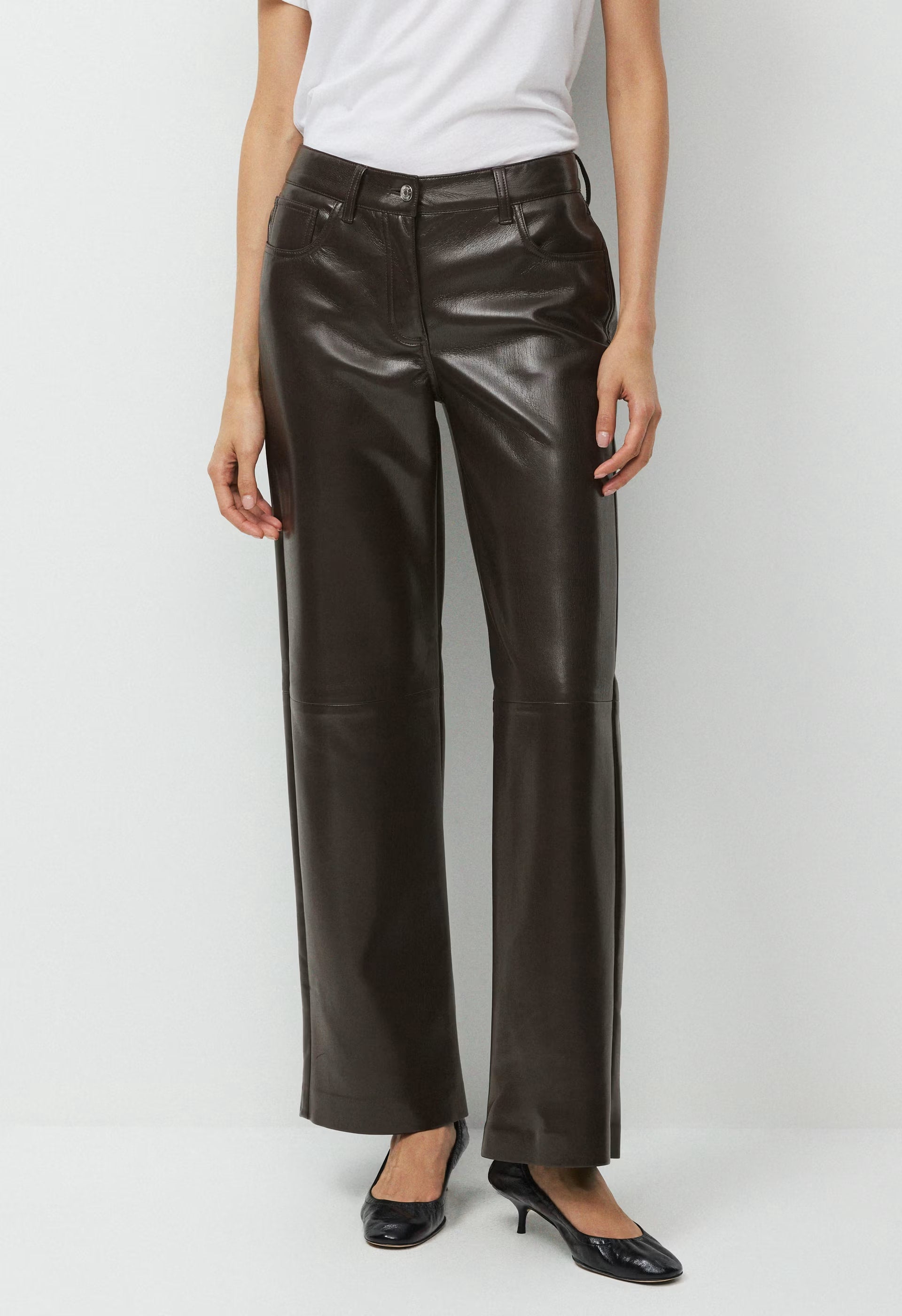 Axis Pant - UnReal Leather - RICH MOCHA BROWN
