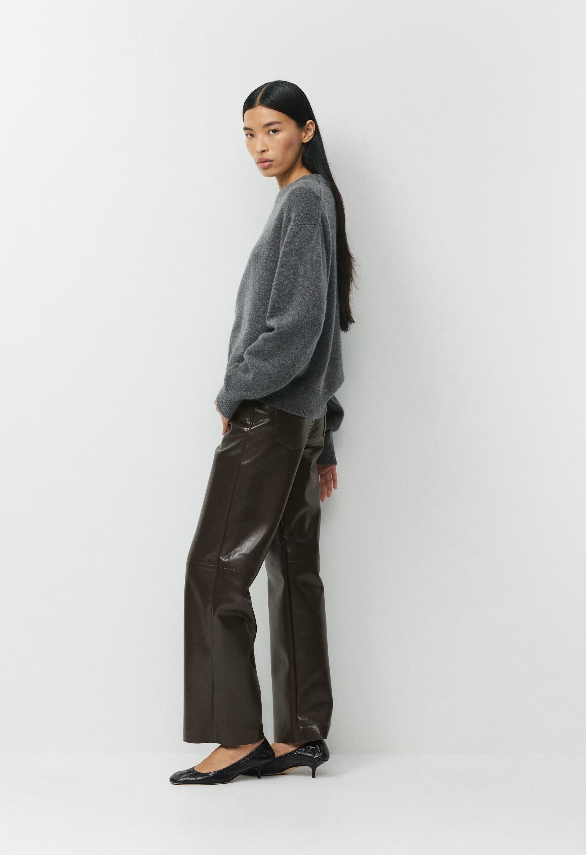 Axis Pant - UnReal Leather - RICH MOCHA BROWN