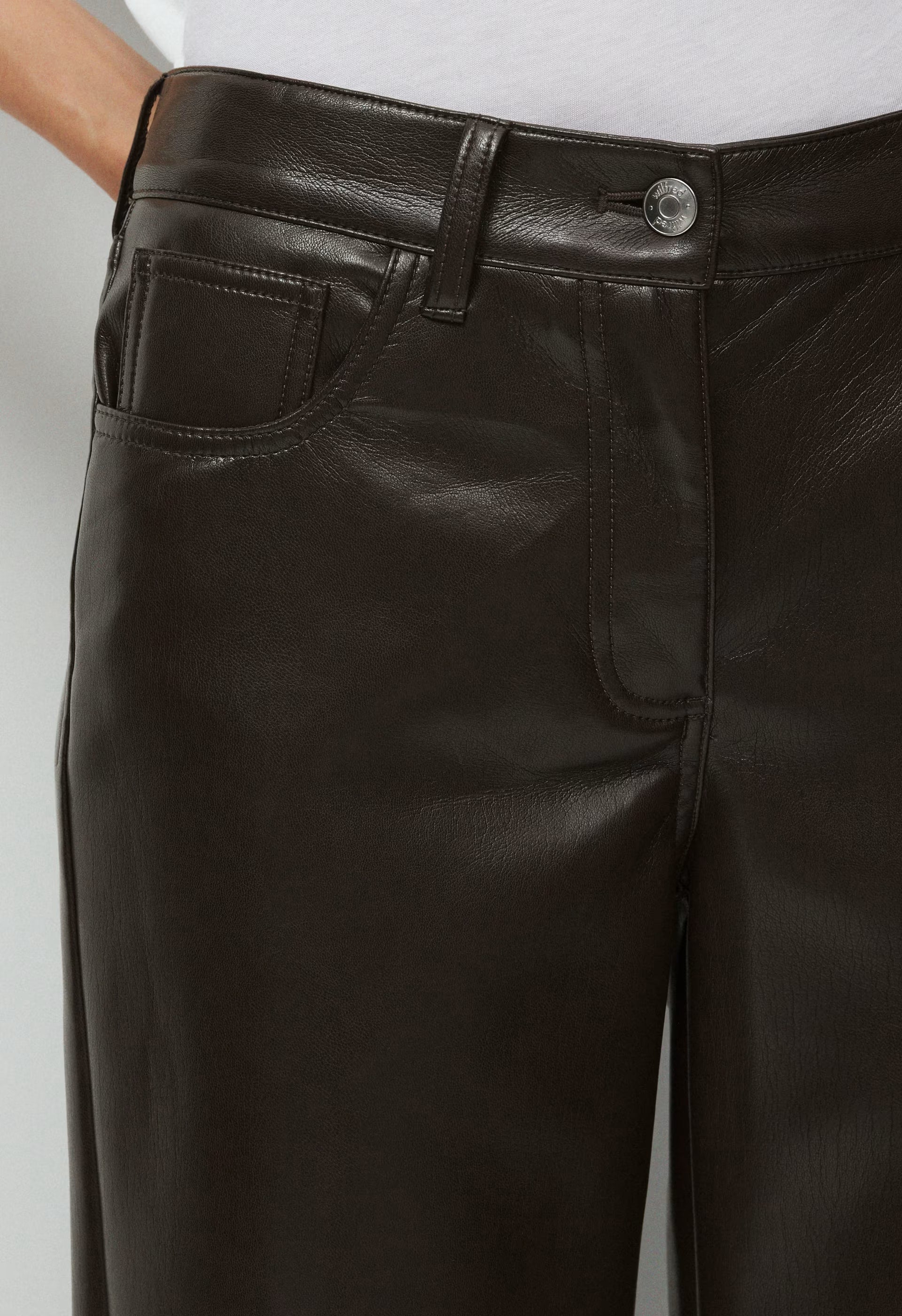 Axis Pant - UnReal Leather - RICH MOCHA BROWN