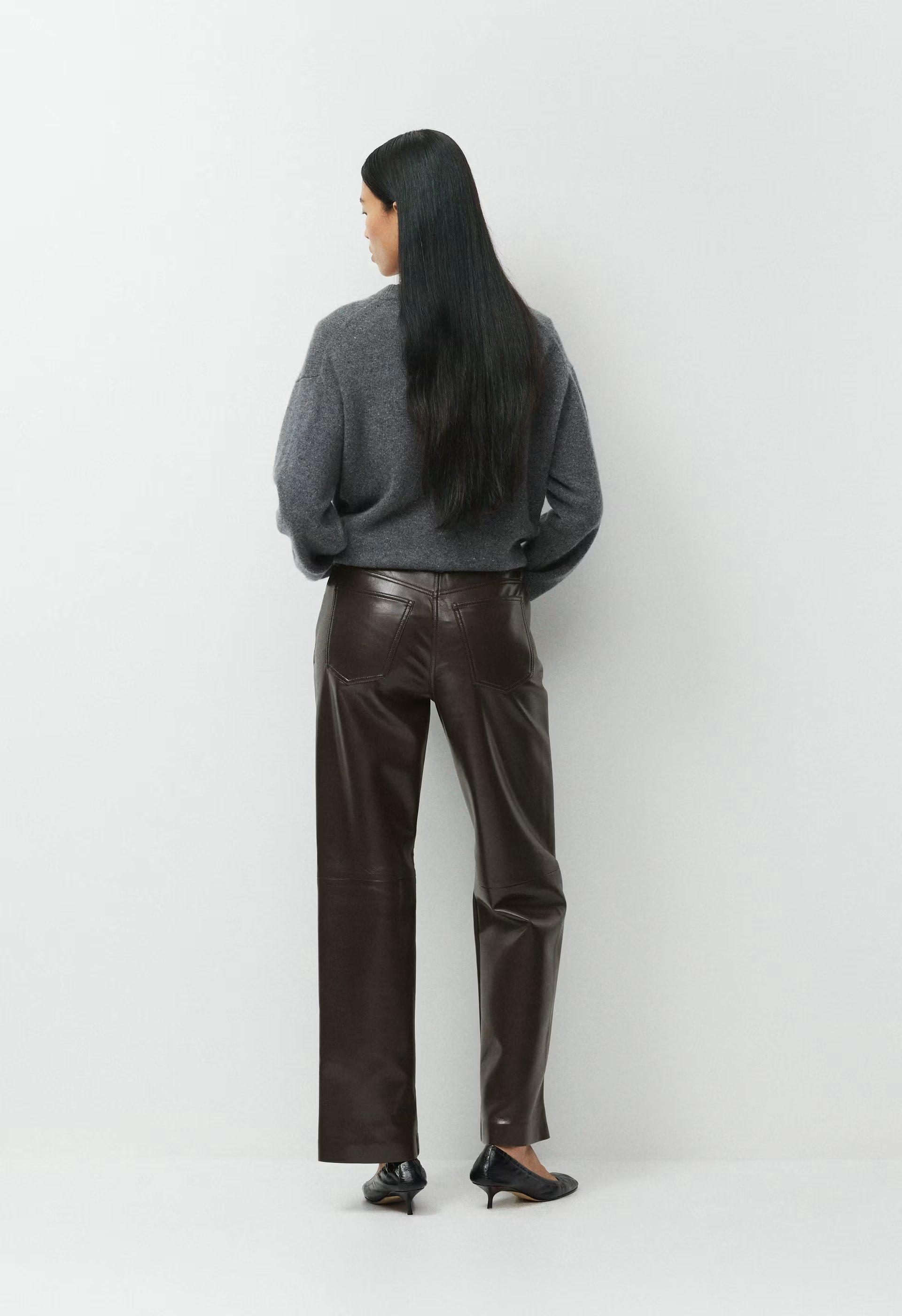 Axis Pant - UnReal Leather - RICH MOCHA BROWN