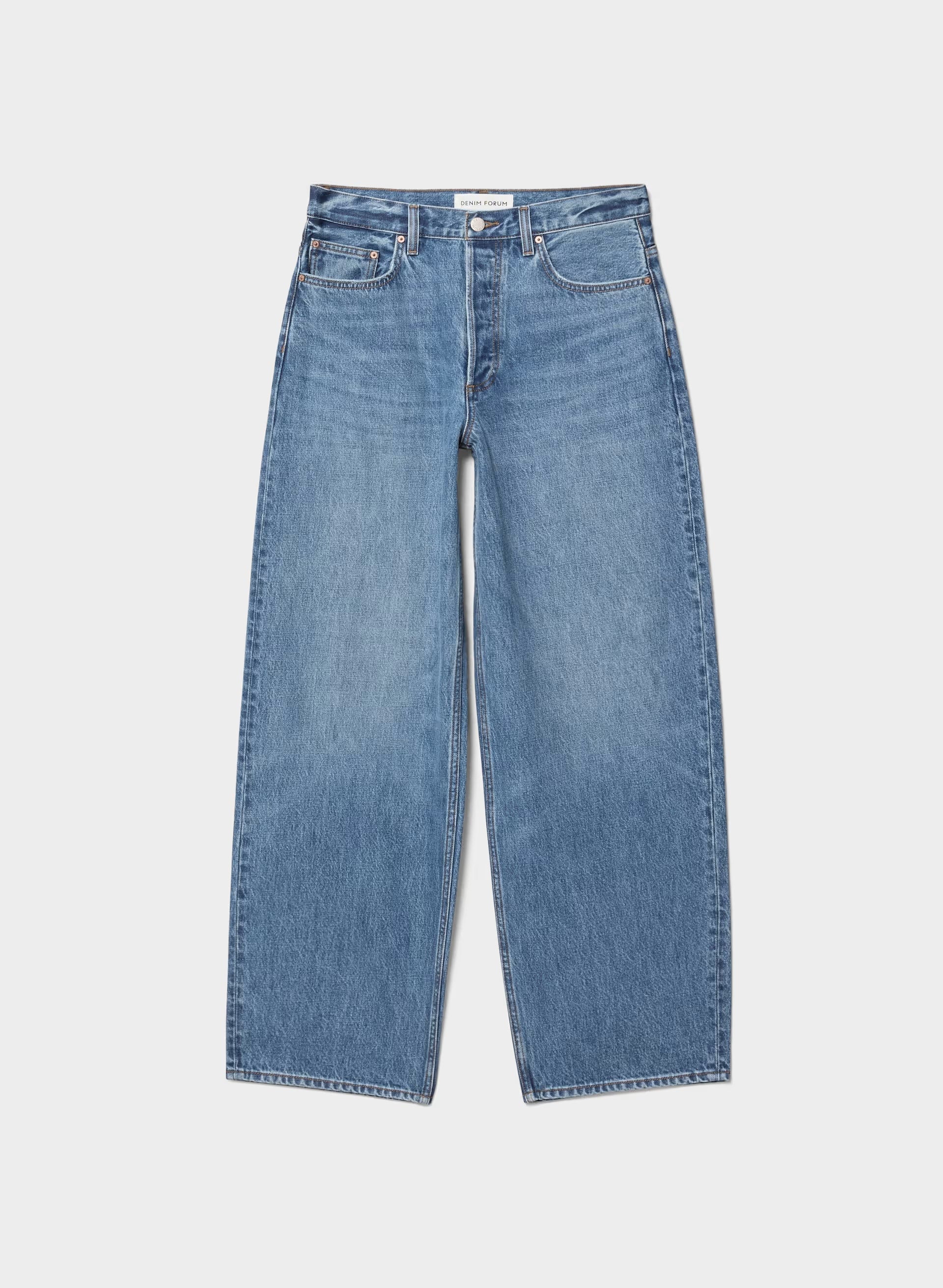 Denim Forum 003 Relaxed Lo-Rise Baggy Jean - 5 YRS KISS N TELL BLEU