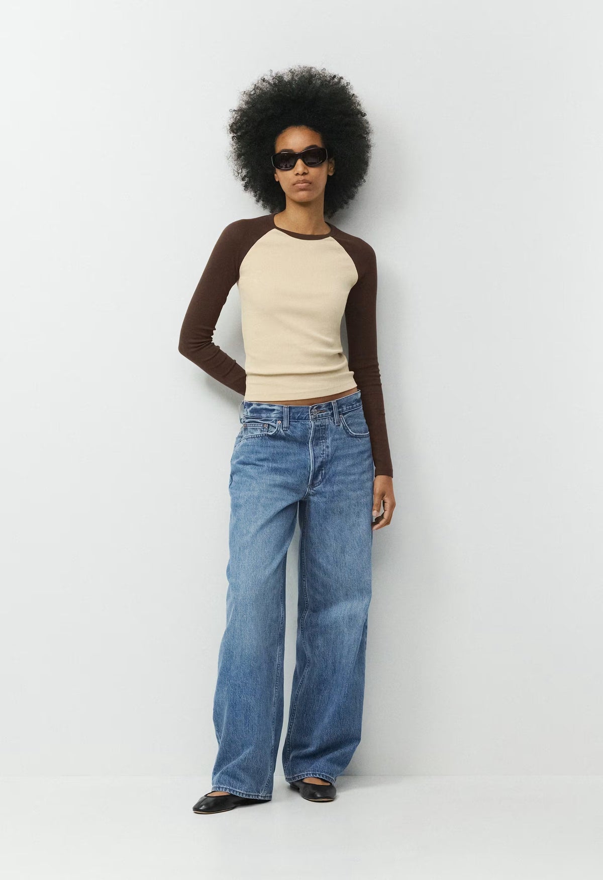 Denim Forum 003 Relaxed Lo-Rise Baggy Jean - 5 YRS KISS N TELL BLEU