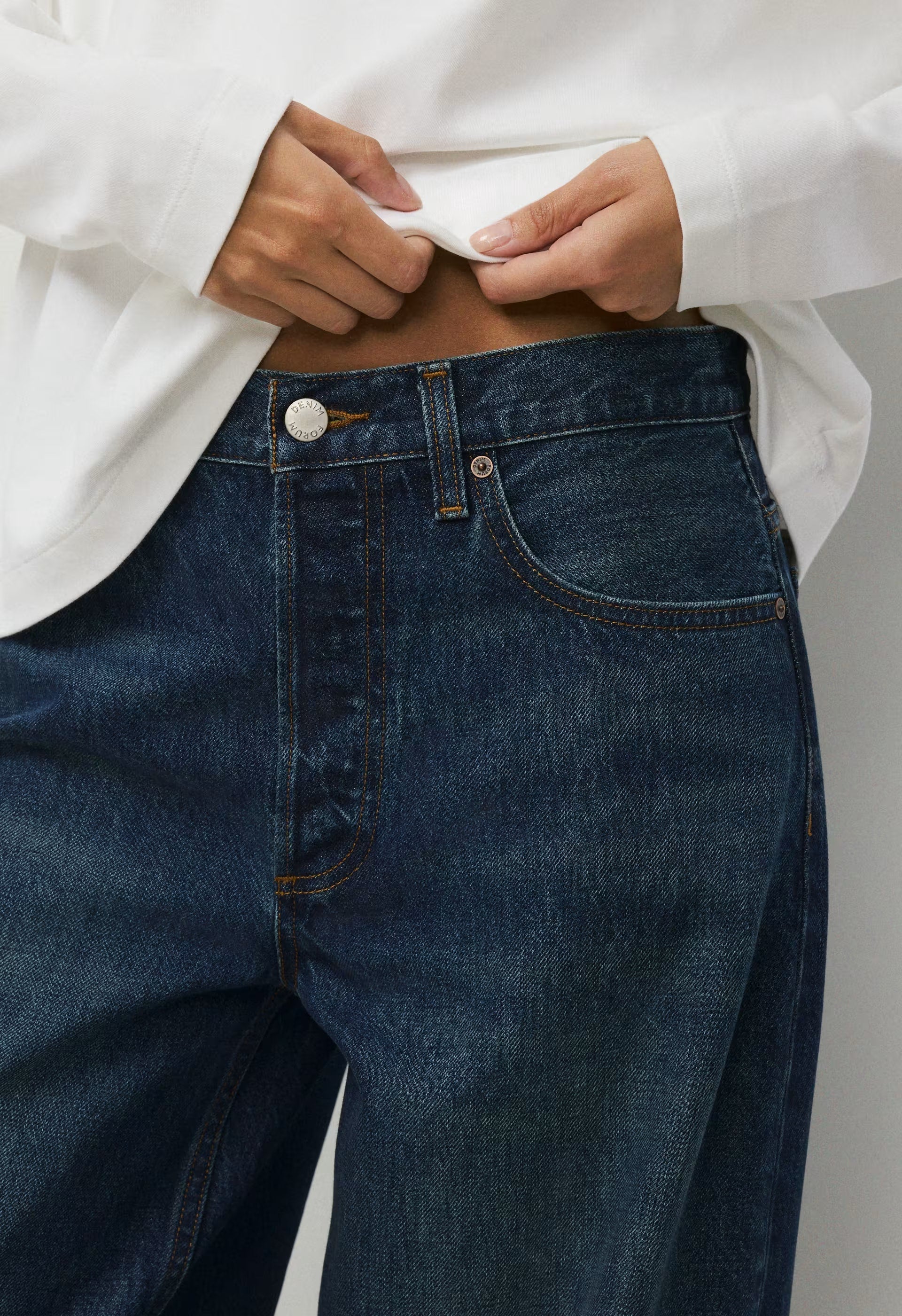 Denim Forum 003 Relaxed Lo-Rise Baggy Jean - BE ABOUT DARK BLEU
