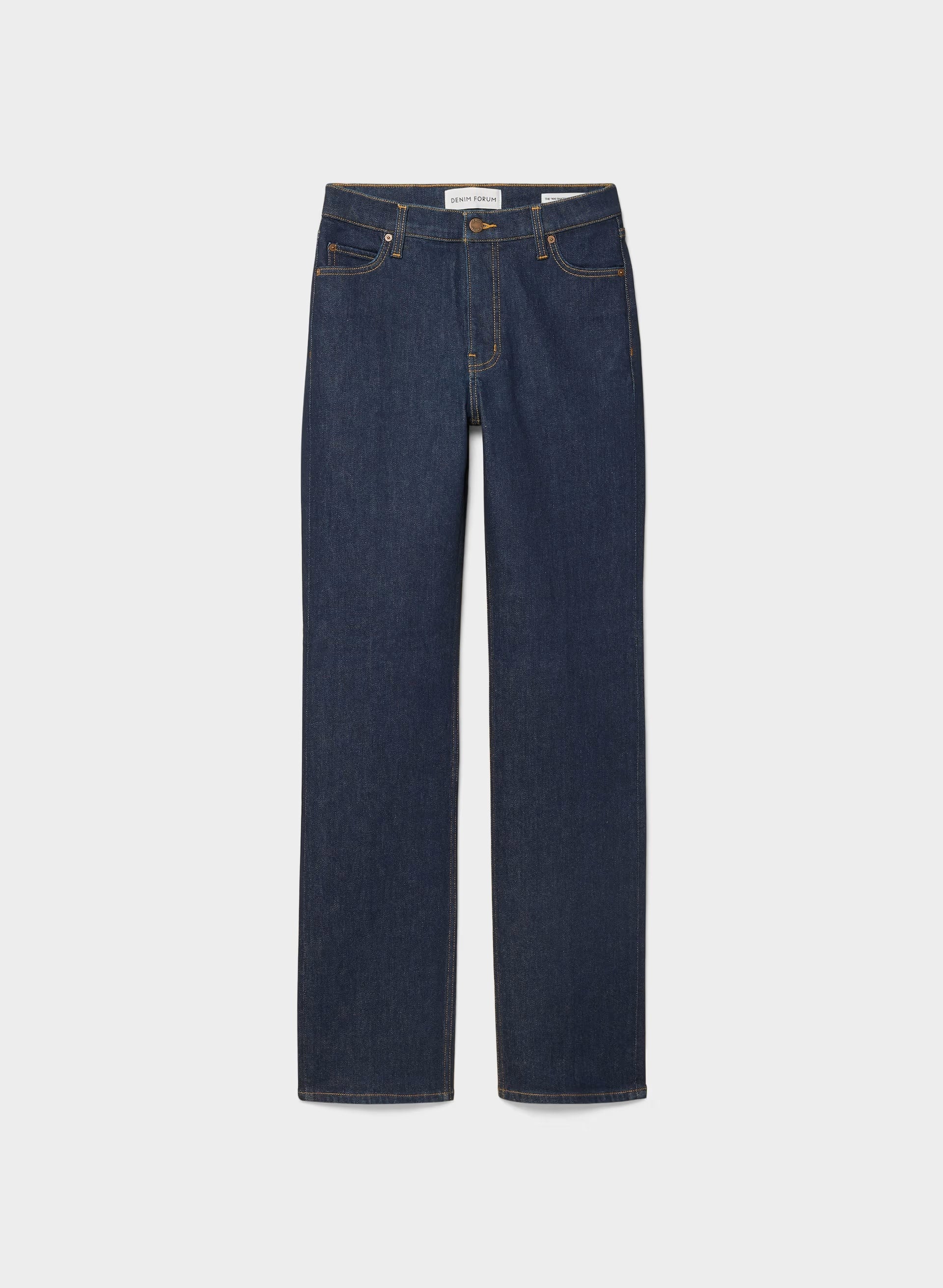 Denim Forum The ‘90s Snatched Hi-Rise Straight Jean - NO-STRESS DARK BLUE