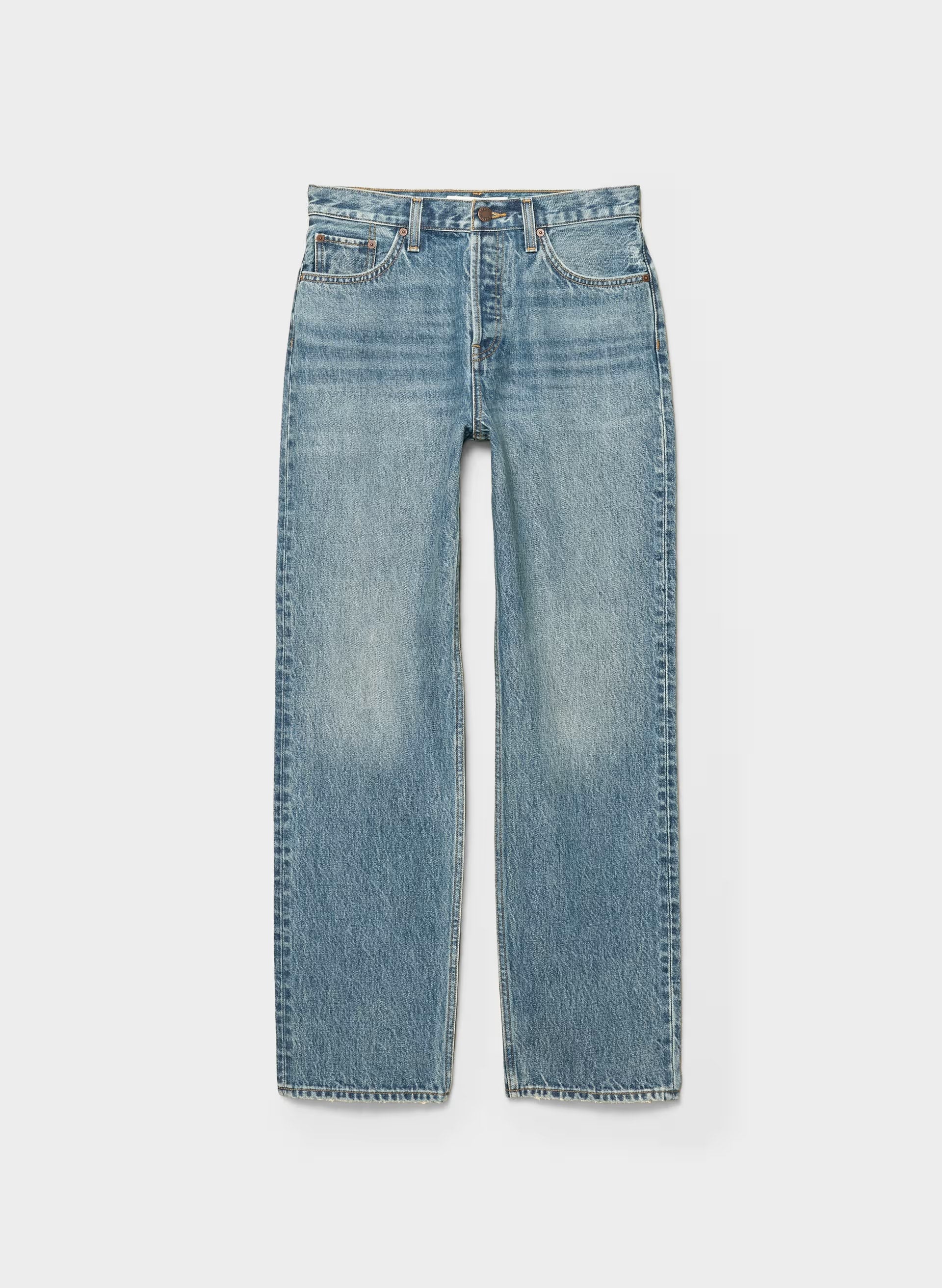 Denim Forum 004 Hi-Rise Straight Jean - VINTAGE MEDIUM BLUE