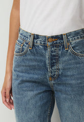 Denim Forum 004 Hi-Rise Straight Jean - VINTAGE MEDIUM BLUE