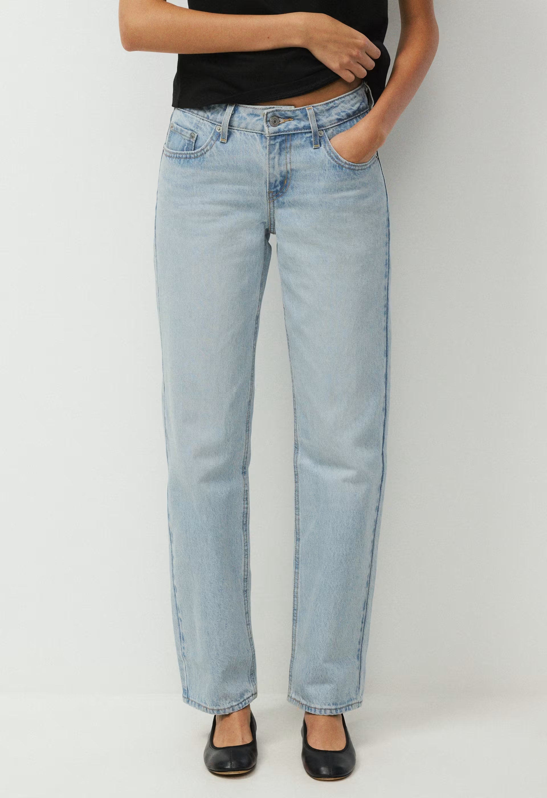 Levi's Low Straight Jean - BLSTD STN CLEAN PSK