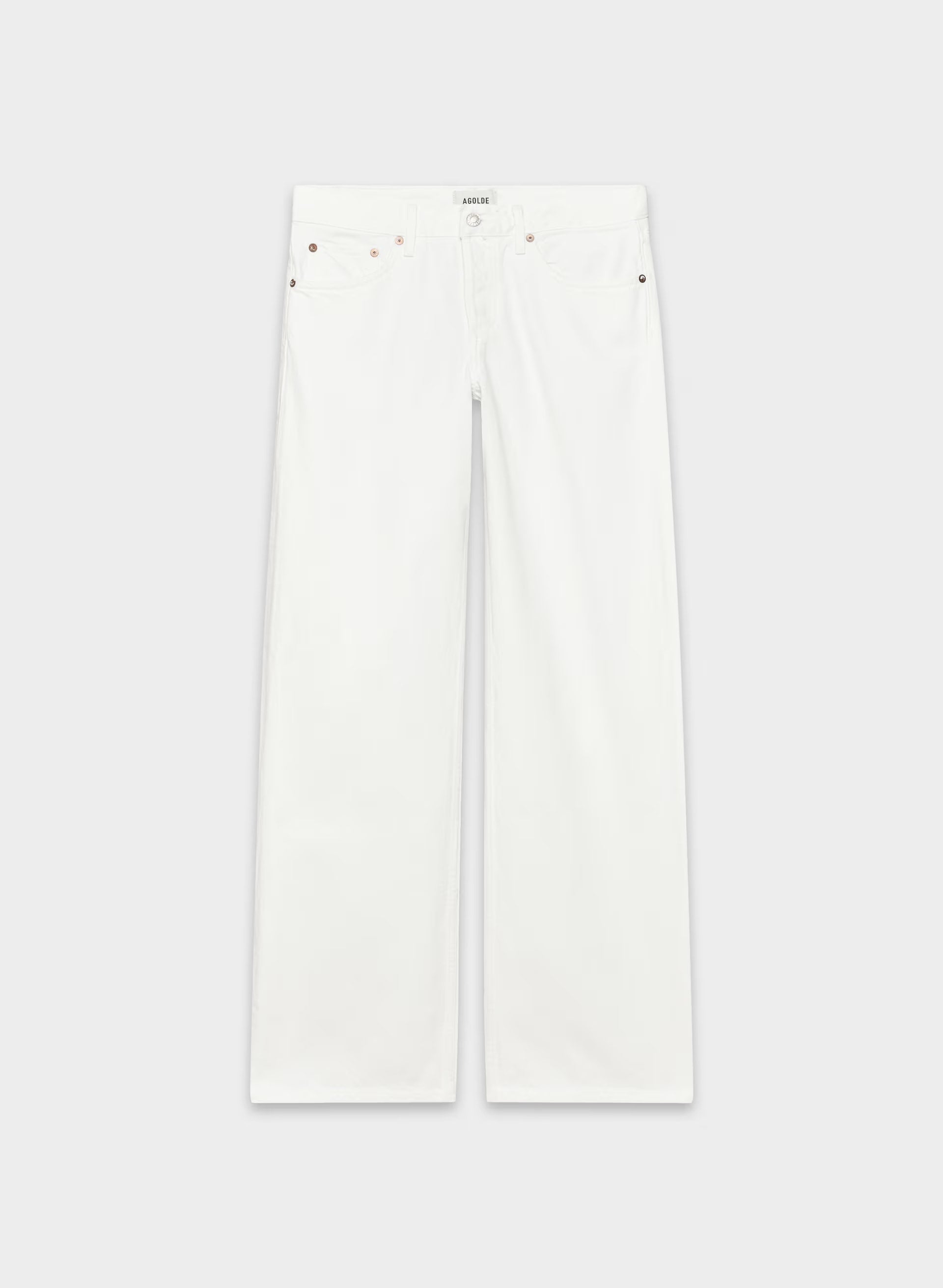 AGOLDE Low Rise Loose Jean - MARSHMALLOW