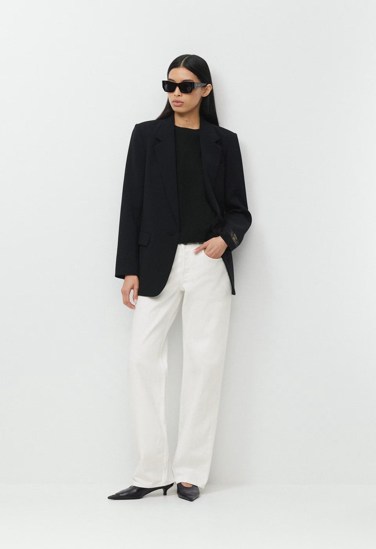 AGOLDE Low Rise Loose Jean - MARSHMALLOW