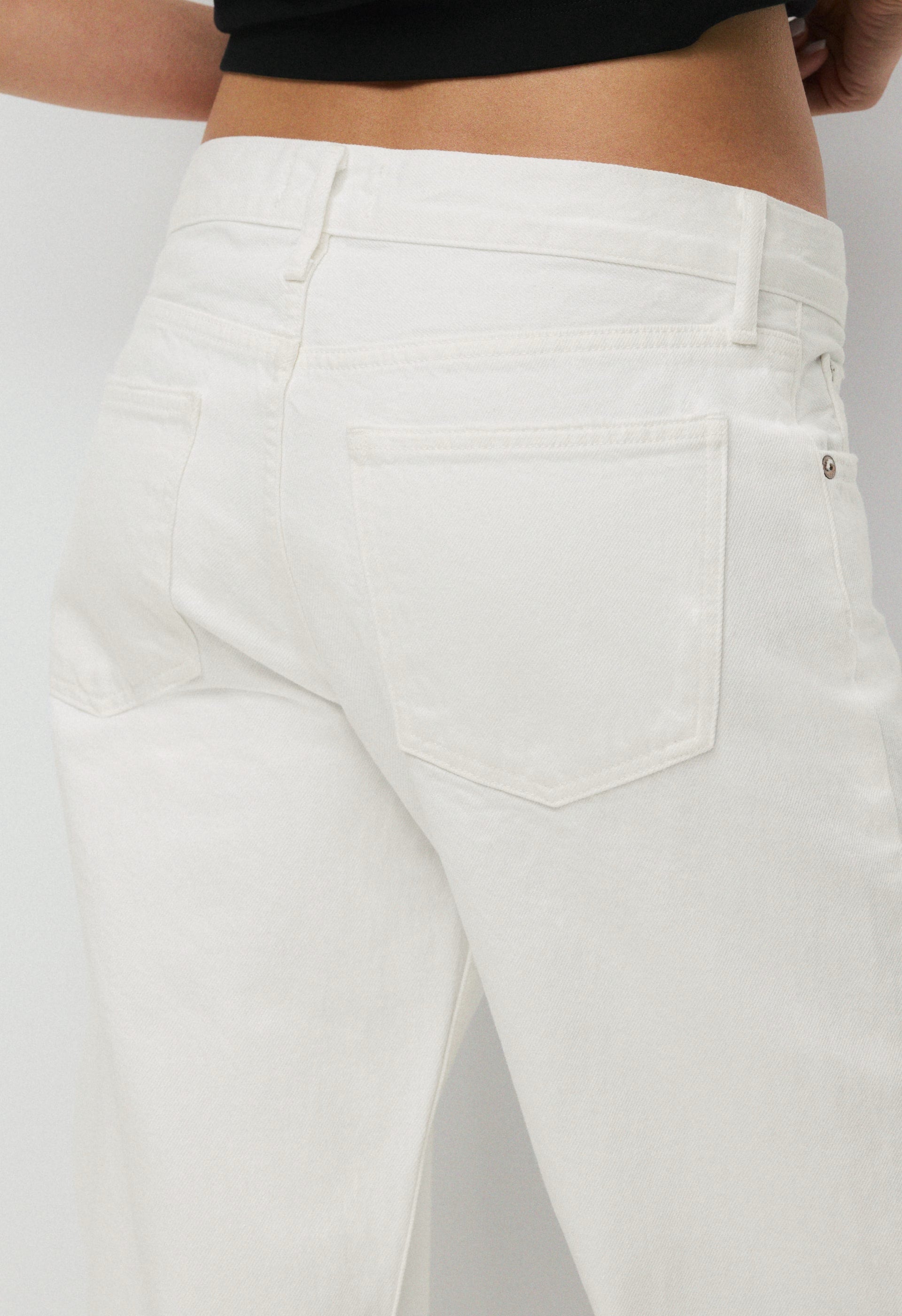 AGOLDE Low Rise Loose Jean - MARSHMALLOW