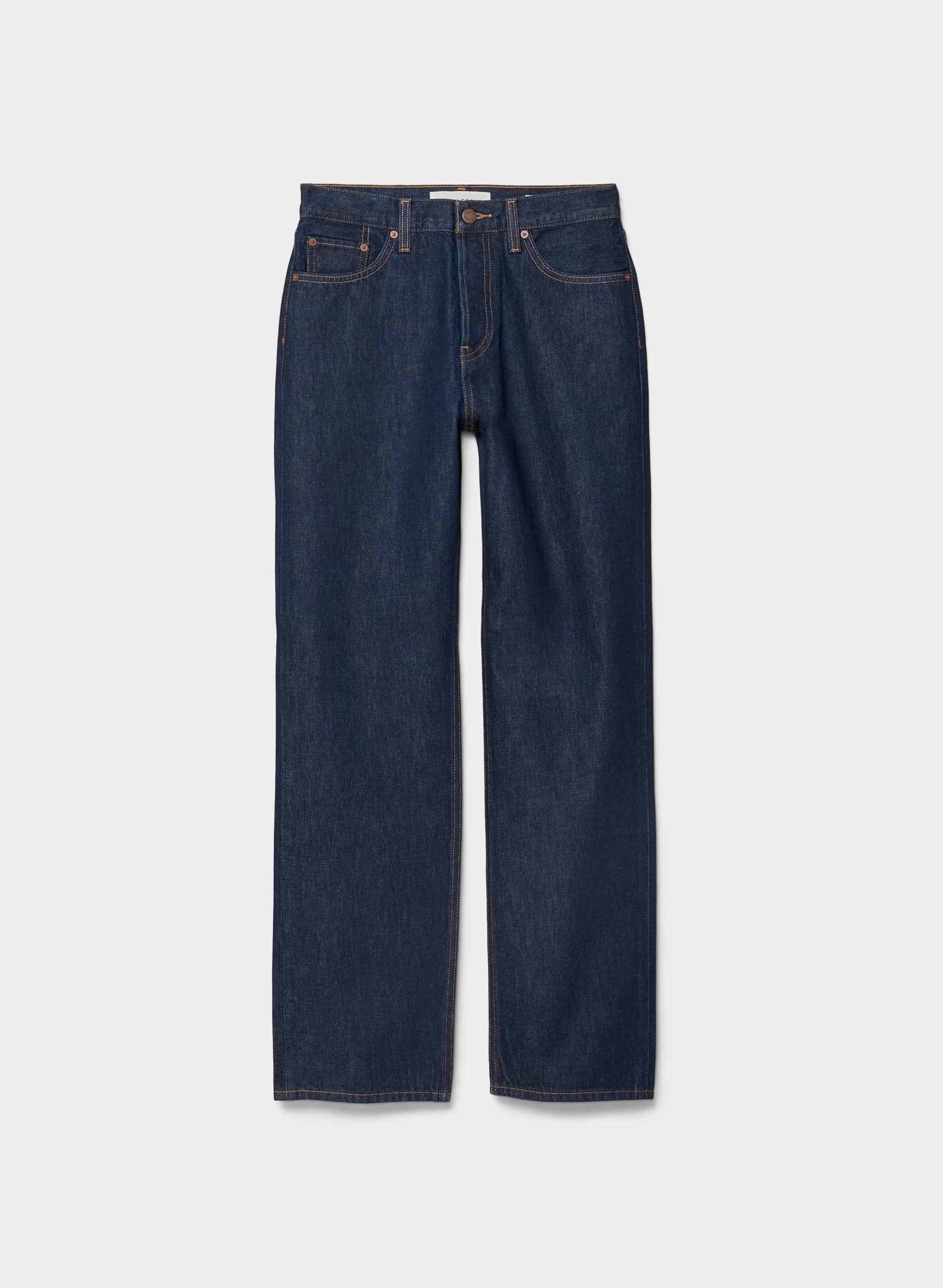 Denim Forum 004 Hi-Rise Straight Jean - NO-STRESS DARK BLUE