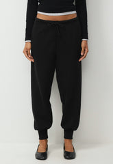 Terry Sweatfleece Mega Flutter™ Cuff Jogger - BLACK
