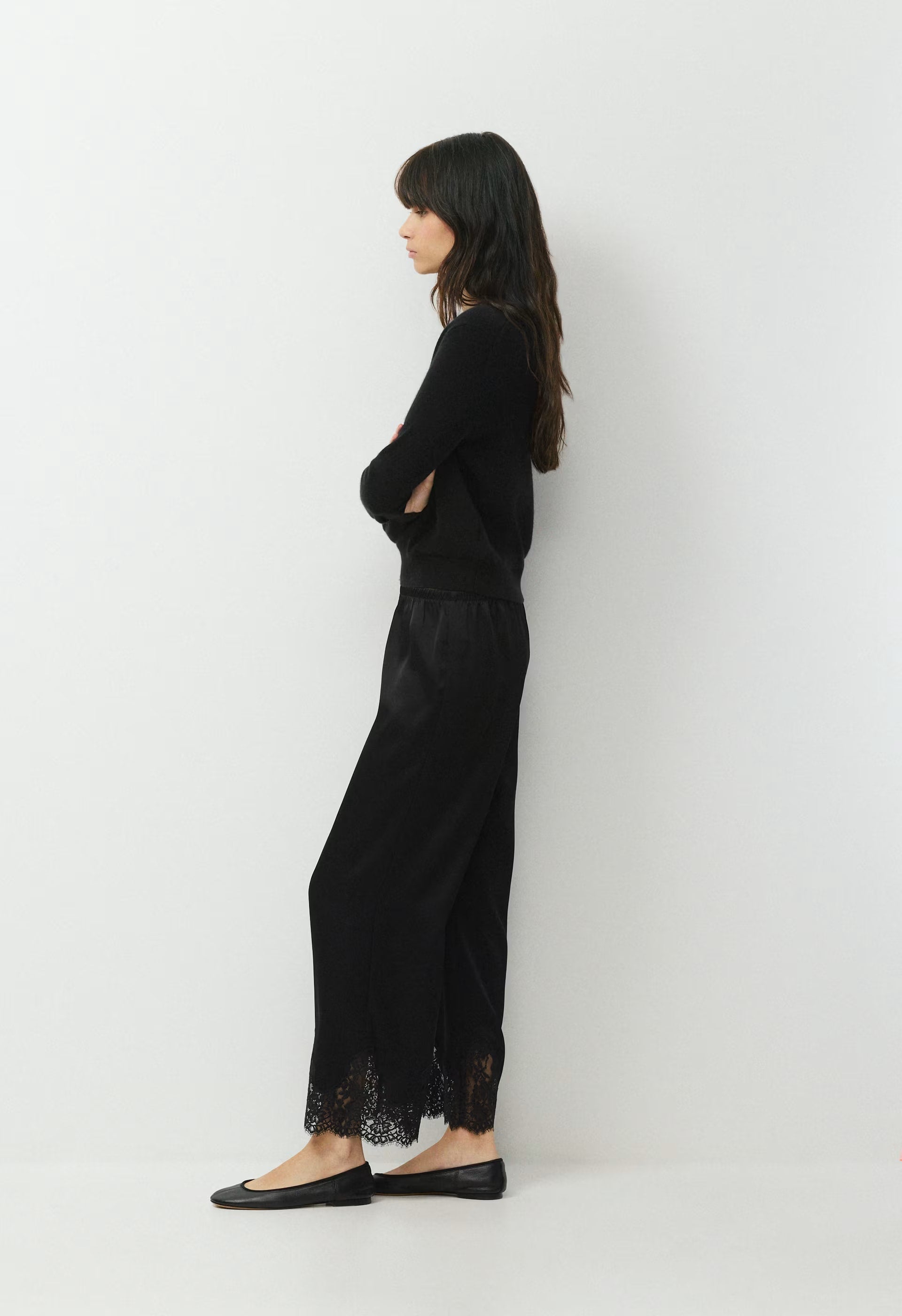 Archway Satin Pant - BLACK/BLACK