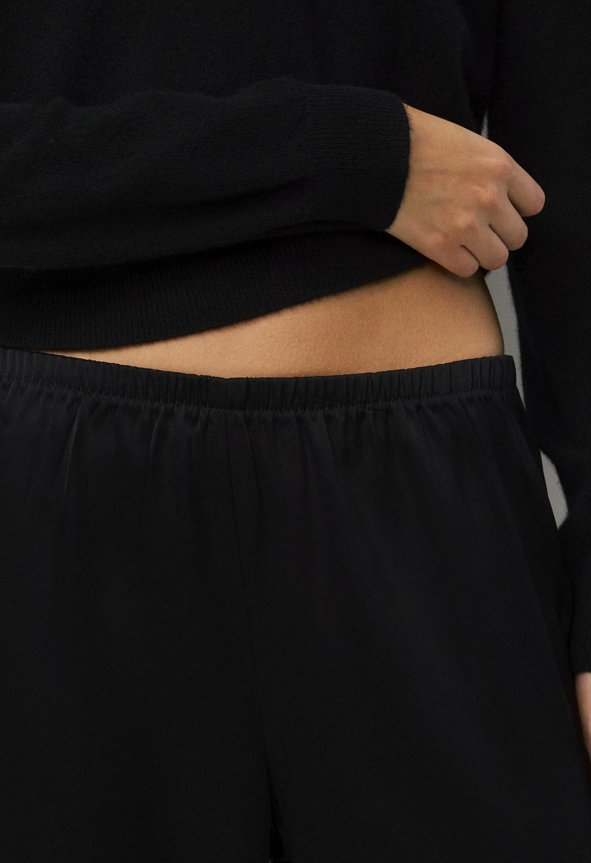 Archway Satin Pant - BLACK/BLACK