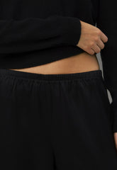 Archway Satin Pant - BLACK/BLACK