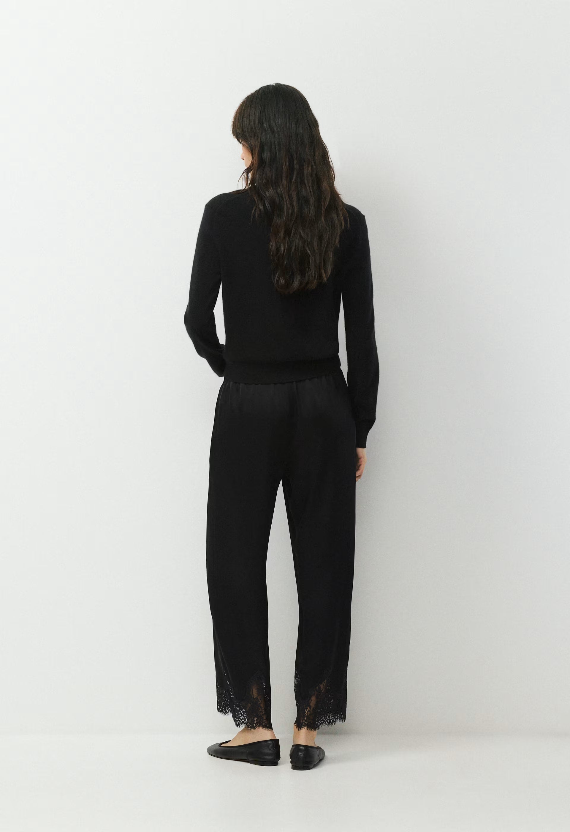 Archway Satin Pant - BLACK/BLACK