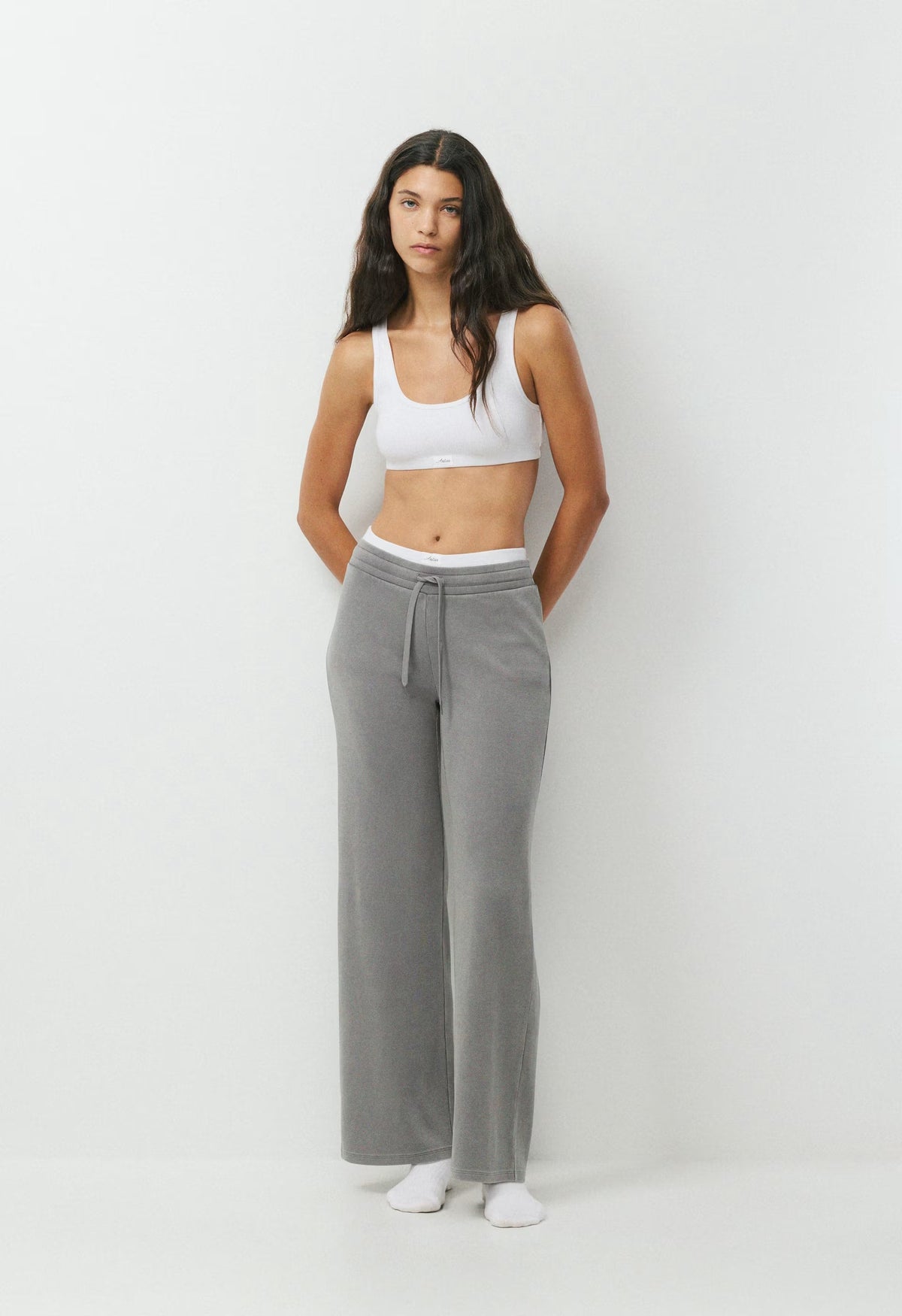 HomeStretch™ Rib Kickback Pant - LIVED-IN DARK GREY