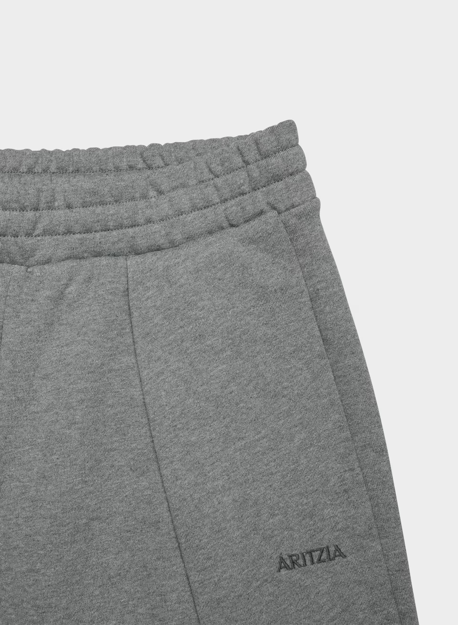Terry Sweatfleece Mega Pleated Sweatpant - HEATHER DARK GREY