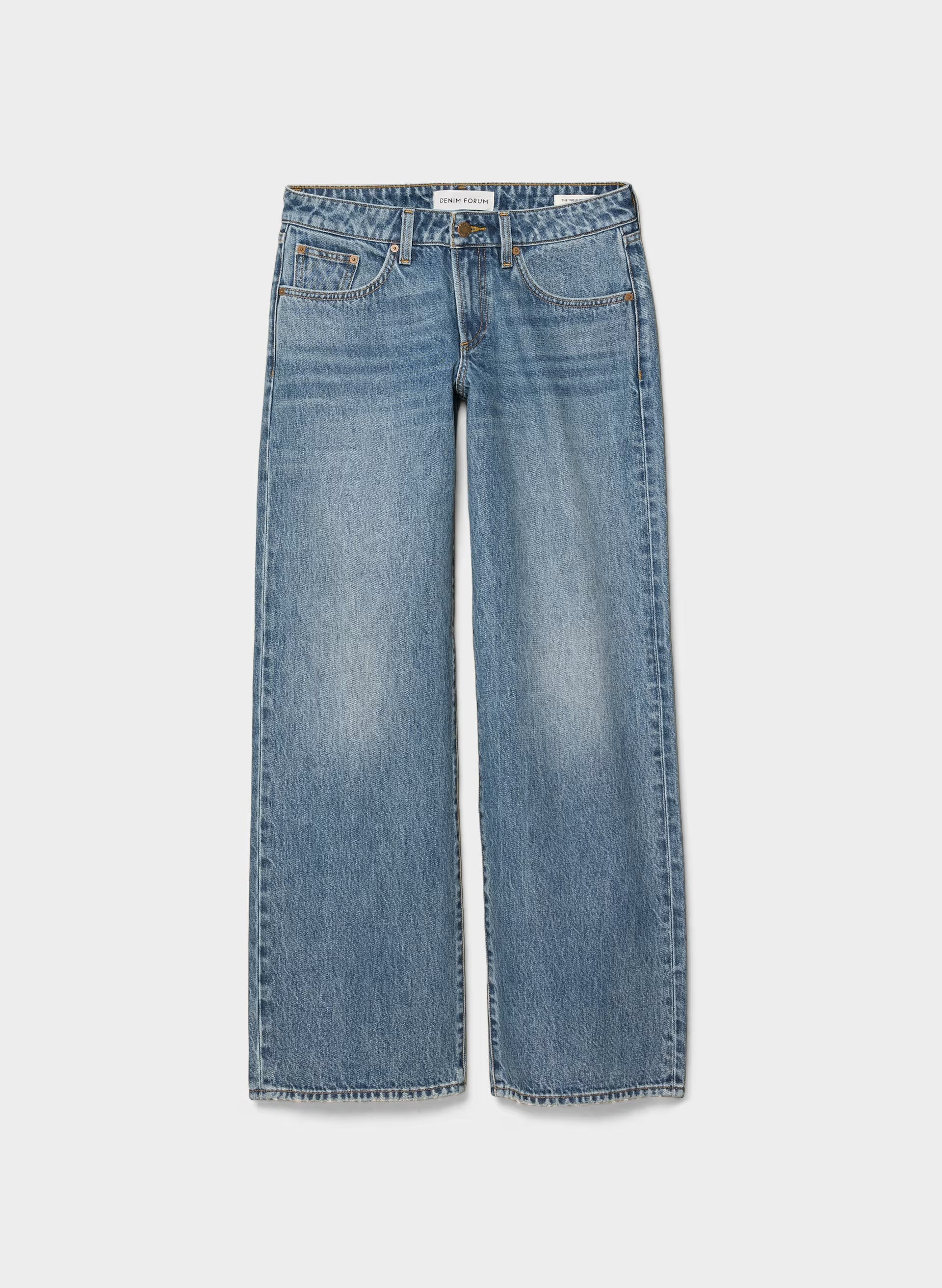 Denim Forum The ‘90s Relaxed Ultra Lo-Rise Wide Jean - VINTAGE MEDIUM BLUE