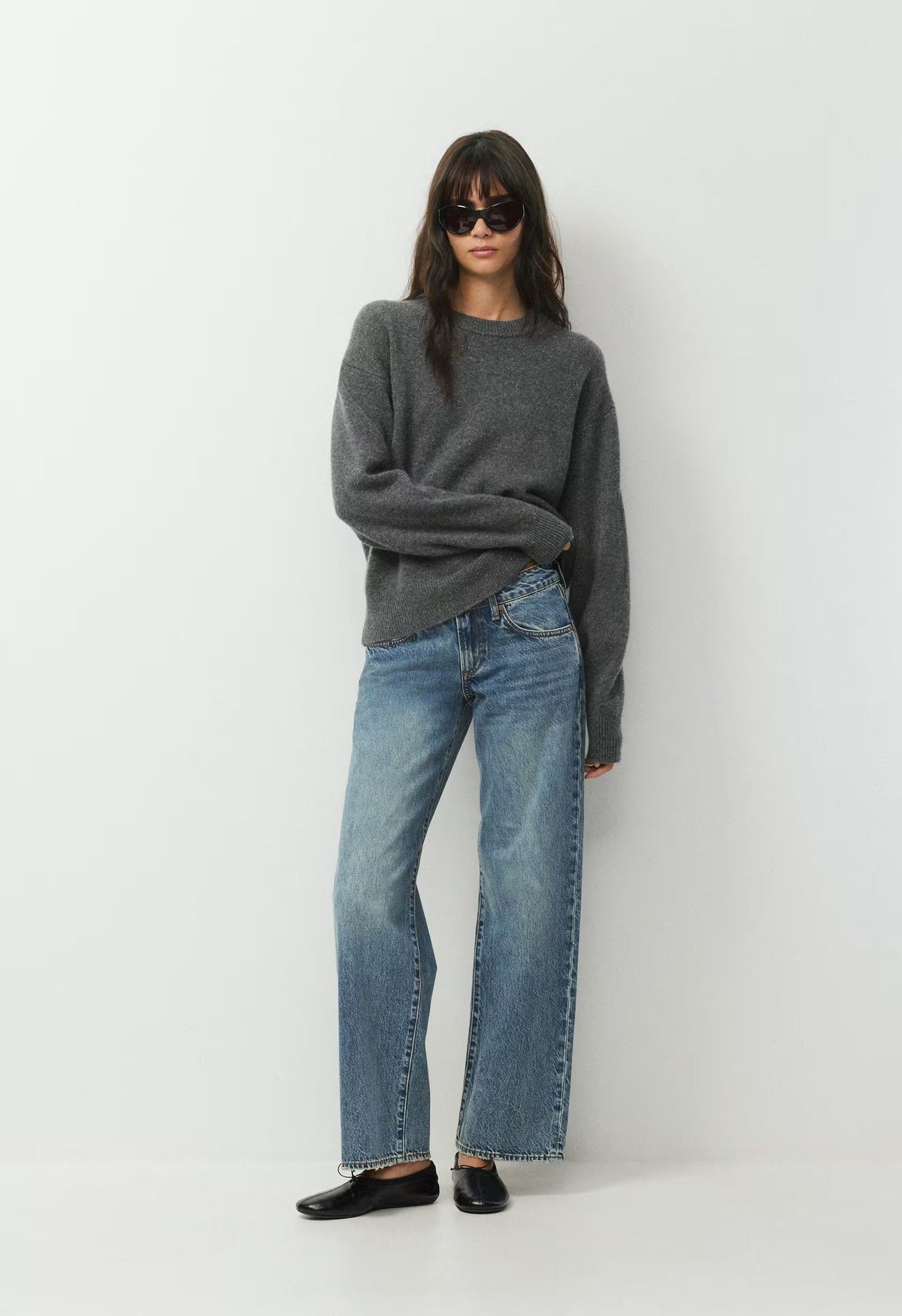 Denim Forum The ‘90s Relaxed Ultra Lo-Rise Wide Jean - VINTAGE MEDIUM BLUE
