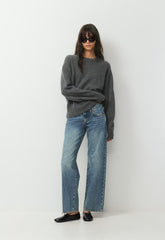 Denim Forum The ‘90s Relaxed Ultra Lo-Rise Wide Jean - VINTAGE MEDIUM BLUE