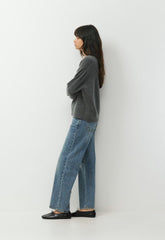 Denim Forum The ‘90s Relaxed Ultra Lo-Rise Wide Jean - VINTAGE MEDIUM BLUE