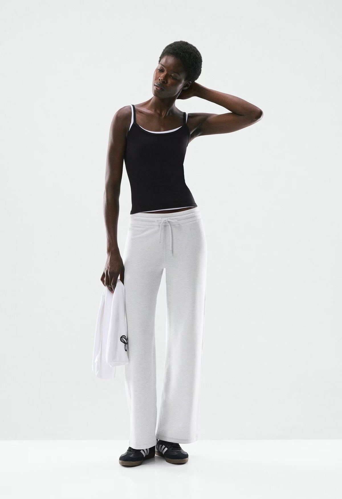 Wafflex Attune Pant - HEATHER CLOUD WHITE