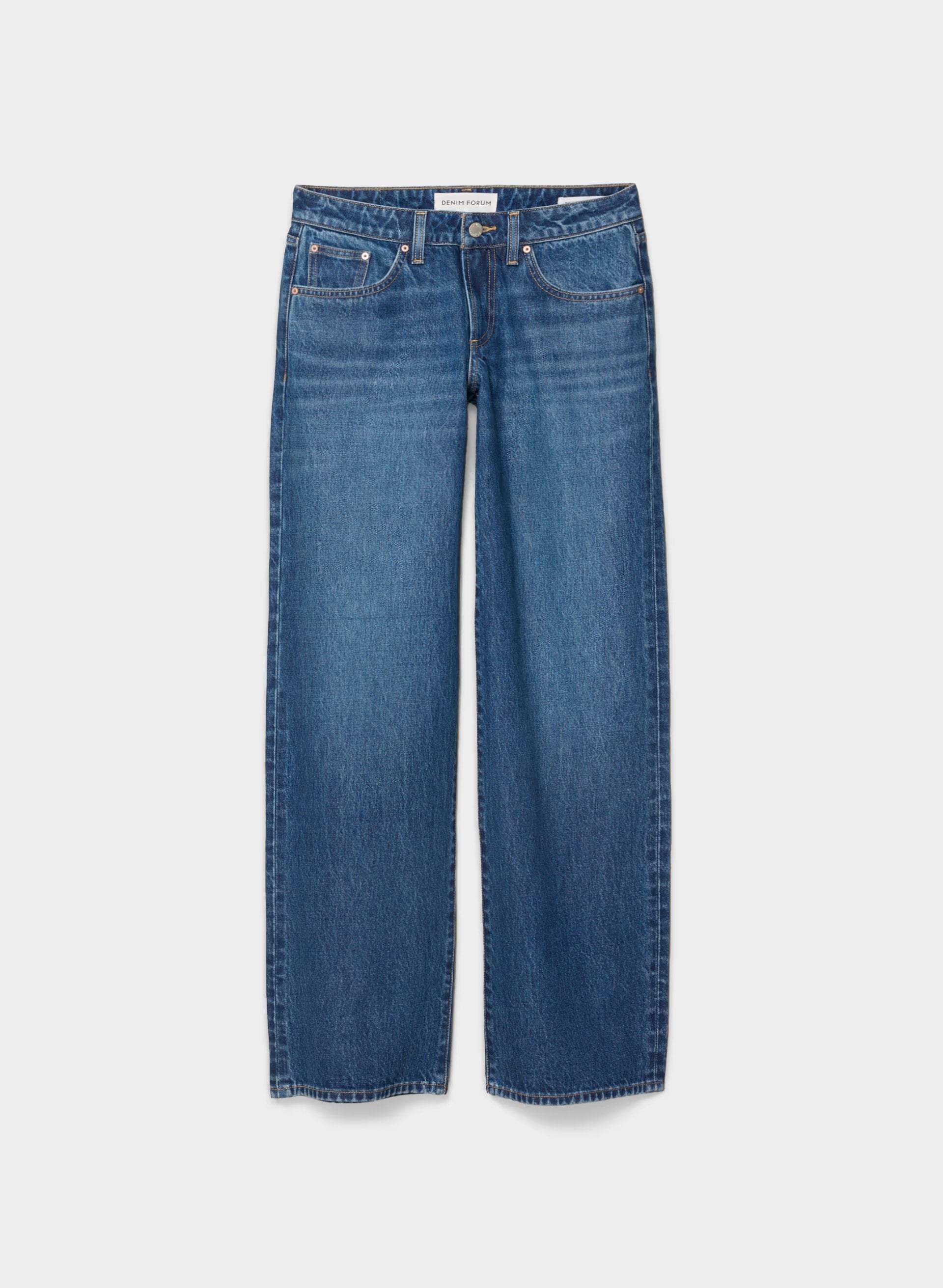 Denim Forum The ‘90s Relaxed Ultra Lo-Rise Wide Jean - VNTGE MD DARK BLUE