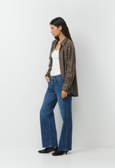 Denim Forum The ‘90s Relaxed Ultra Lo-Rise Wide Jean - VNTGE MD DARK BLUE