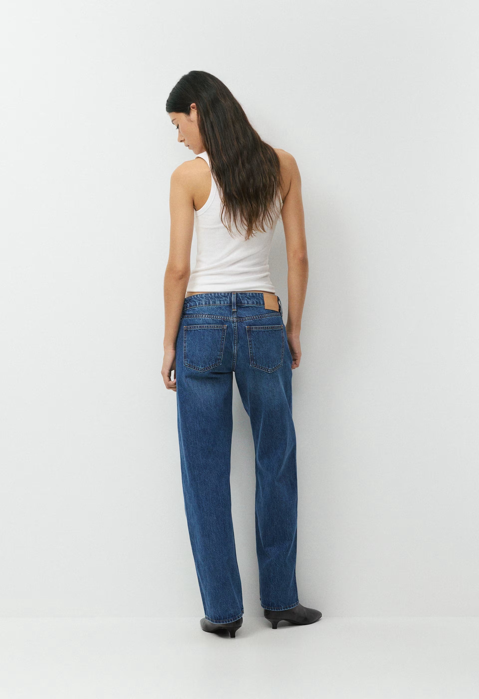 Denim Forum The ‘90s Relaxed Ultra Lo-Rise Wide Jean - VNTGE MD DARK BLUE