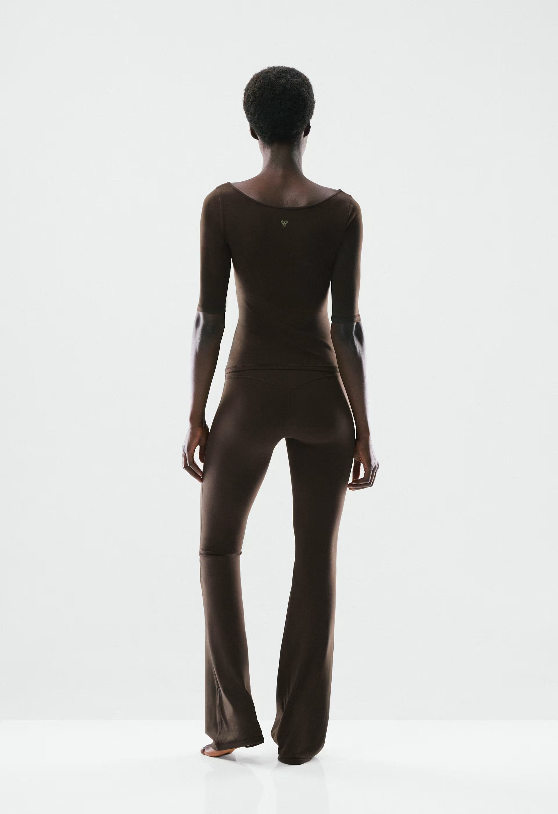 BUTTER Cheeky Infinite Hi Flare 34 Legging - CACAO NIB BROWN