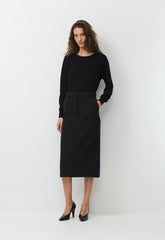 Chisel Maxi Skirt - Eversential™ - BLACK