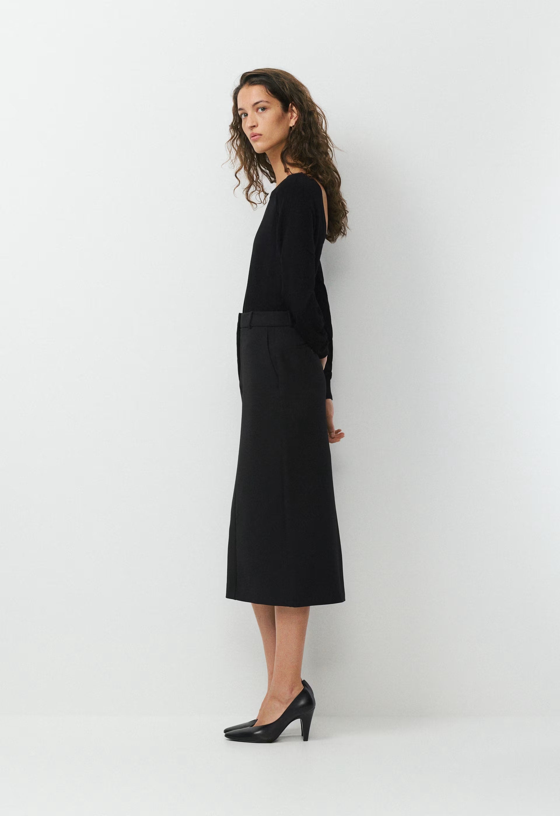 Chisel Maxi Skirt - Eversential™ - BLACK