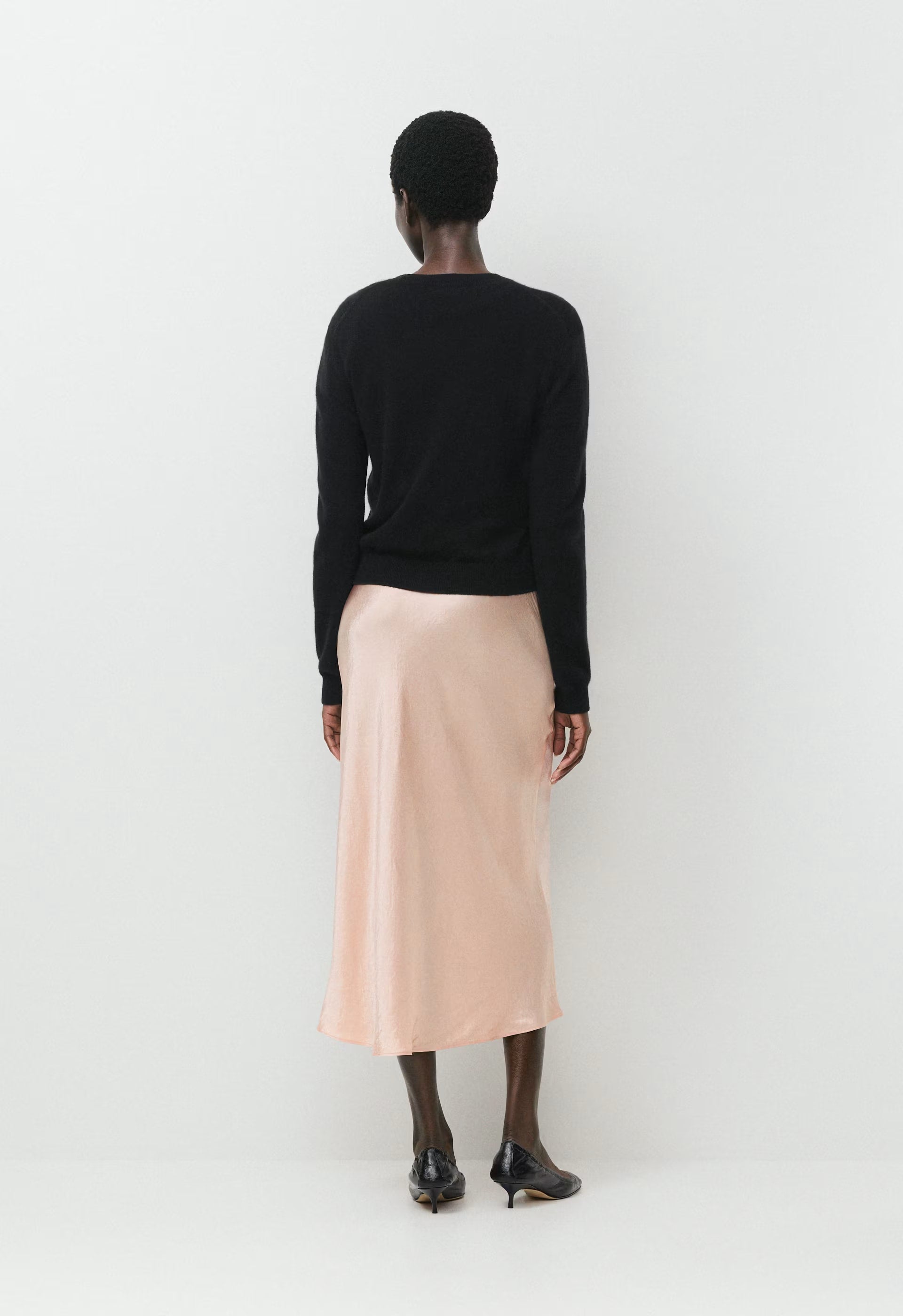 Slip Satin Maxi Skirt - BALLET PINK
