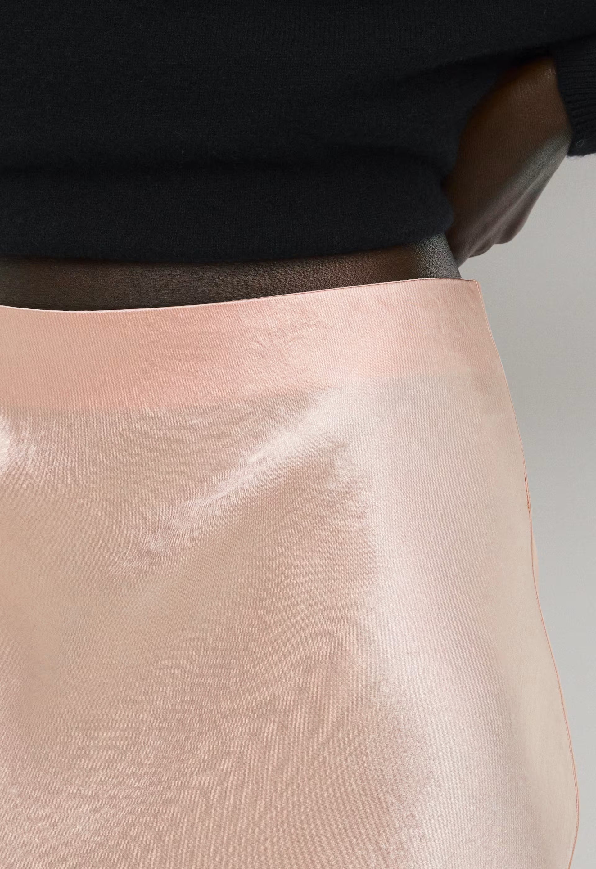 Slip Satin Maxi Skirt - BALLET PINK