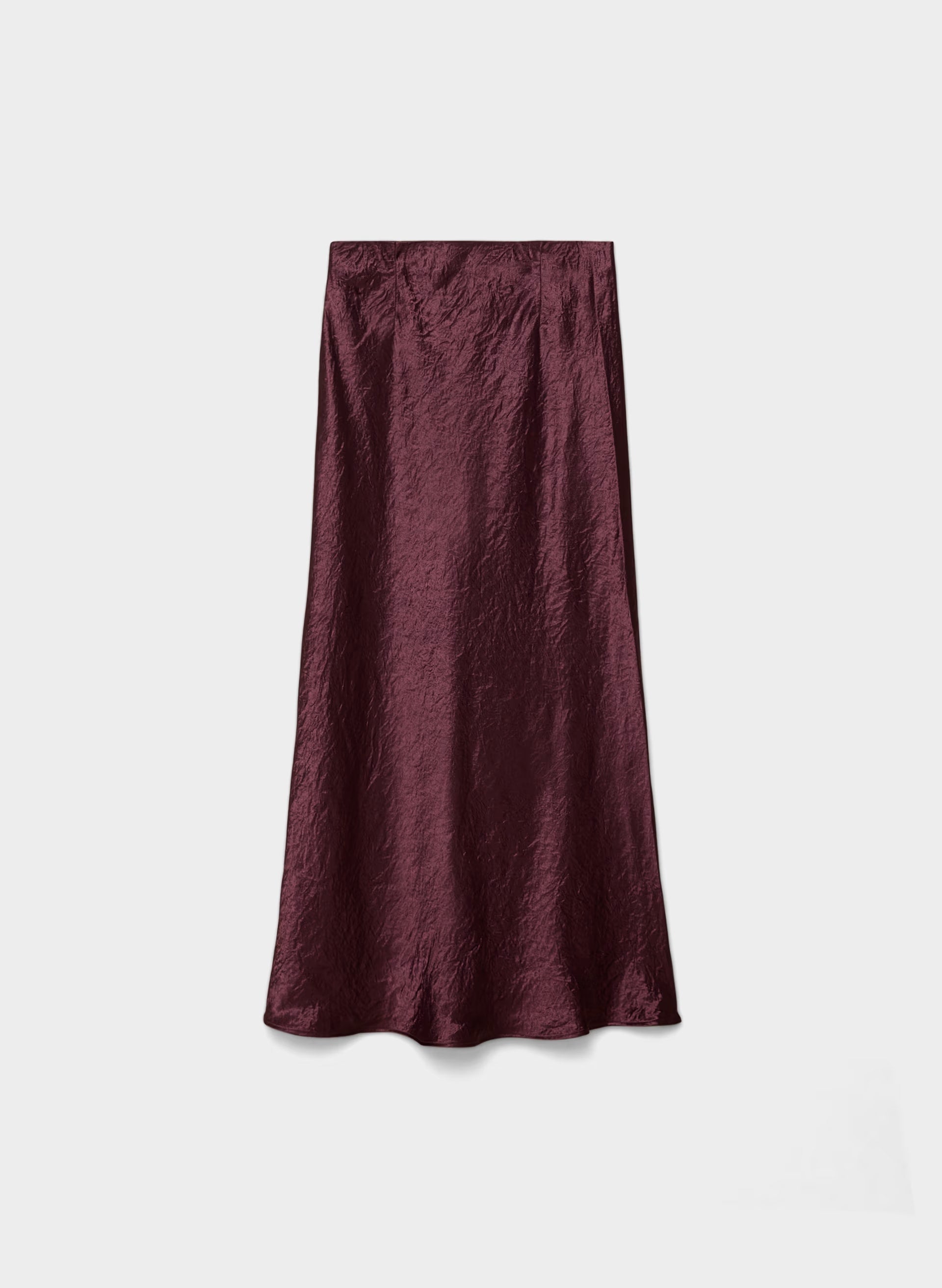 Slip Satin Maxi Skirt - GALA PLUM