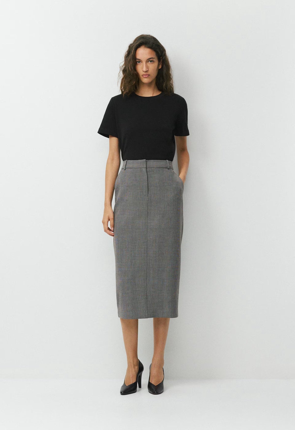 Chisel Maxi Skirt - Eversential™ - H DARK GREY/BLACK