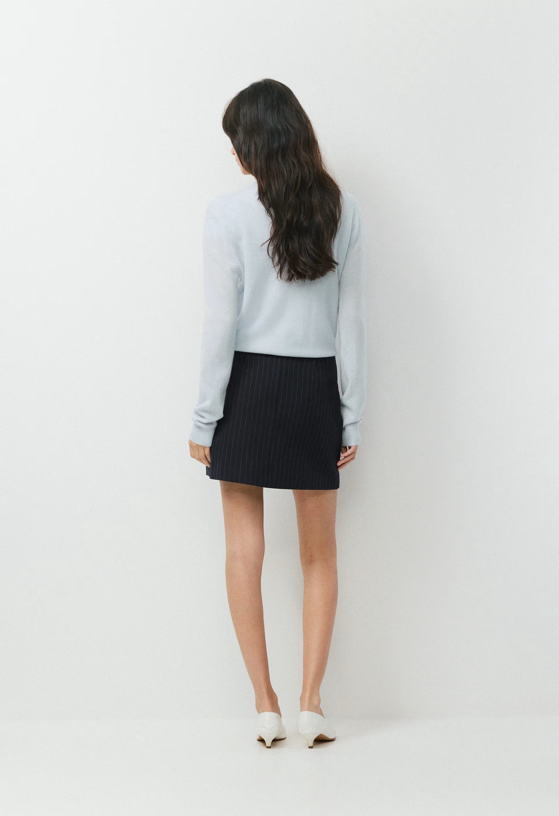 Classic Mini Skirt - BLK STRP DK NT NVY/GRY