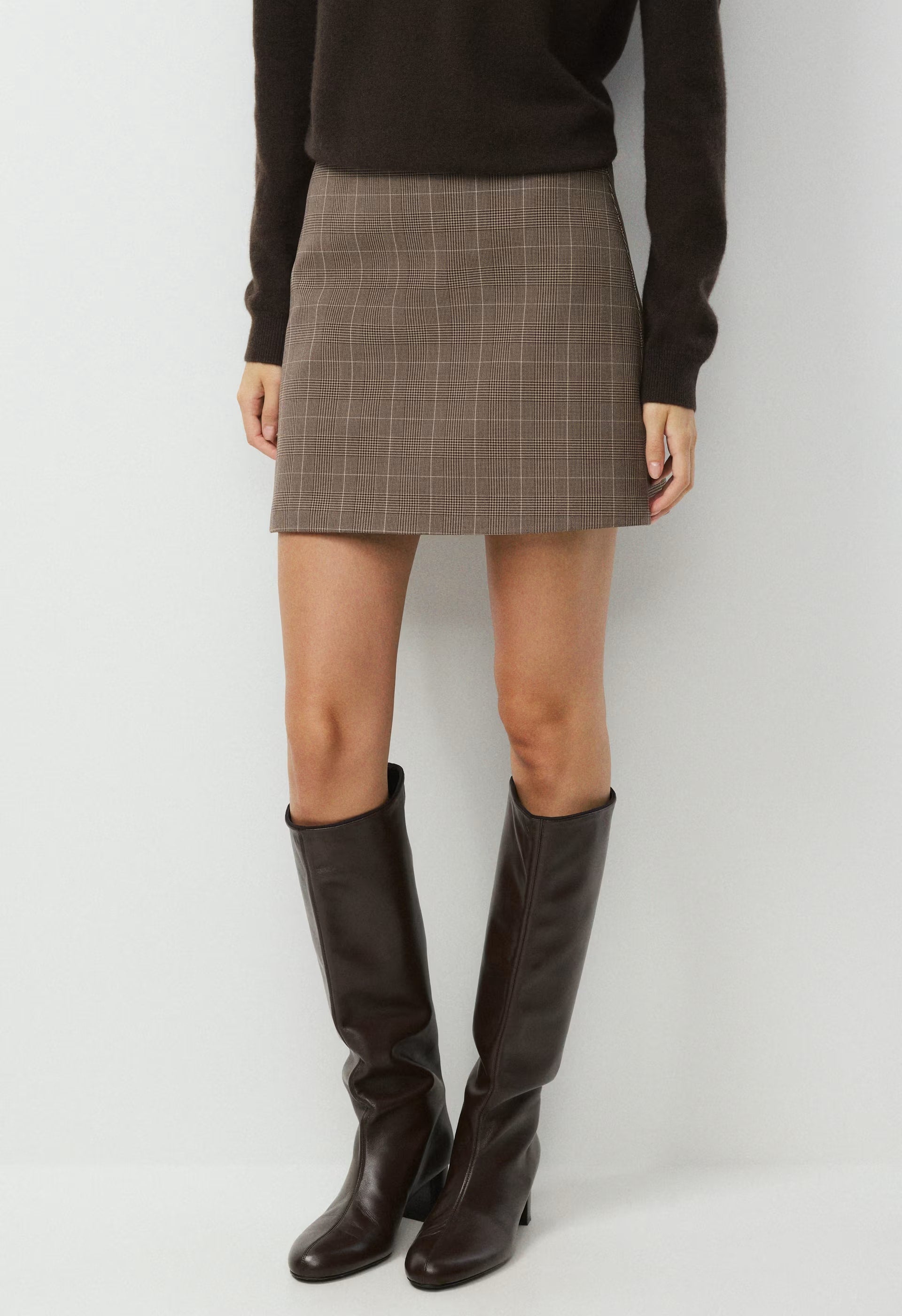 Classic Mini Skirt - ND TUP/RCH MCH BRWN
