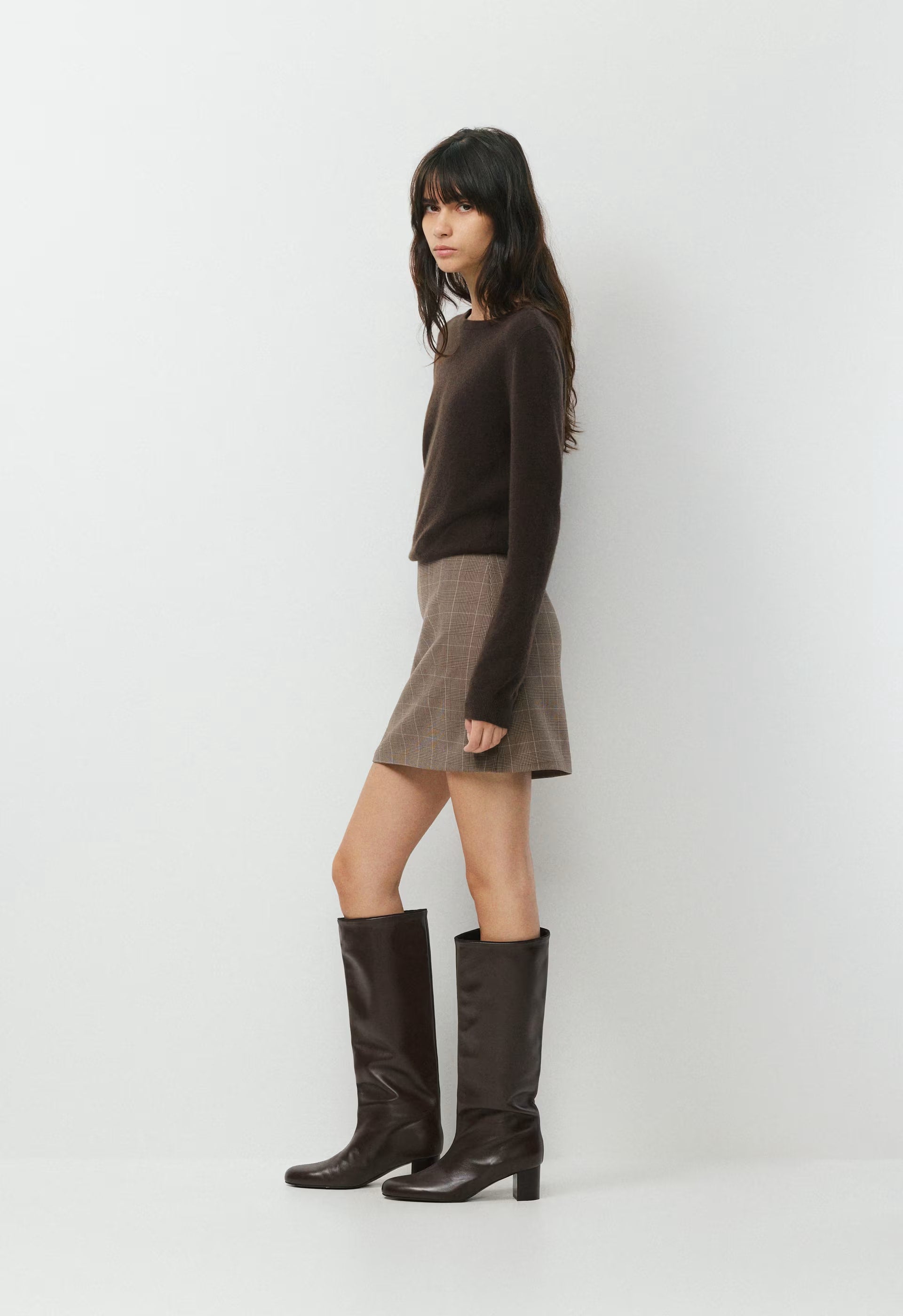 Classic Mini Skirt - ND TUP/RCH MCH BRWN