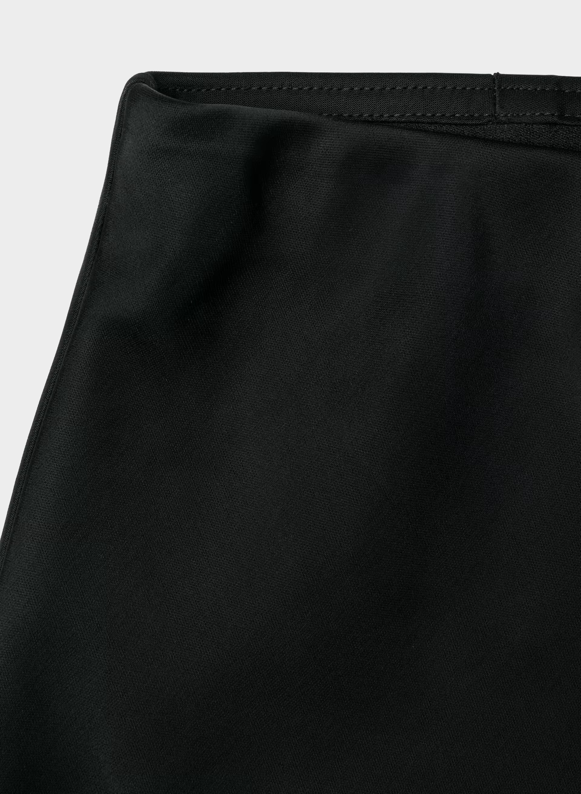 Henrietta Satin Skirt - BLACK/BLACK