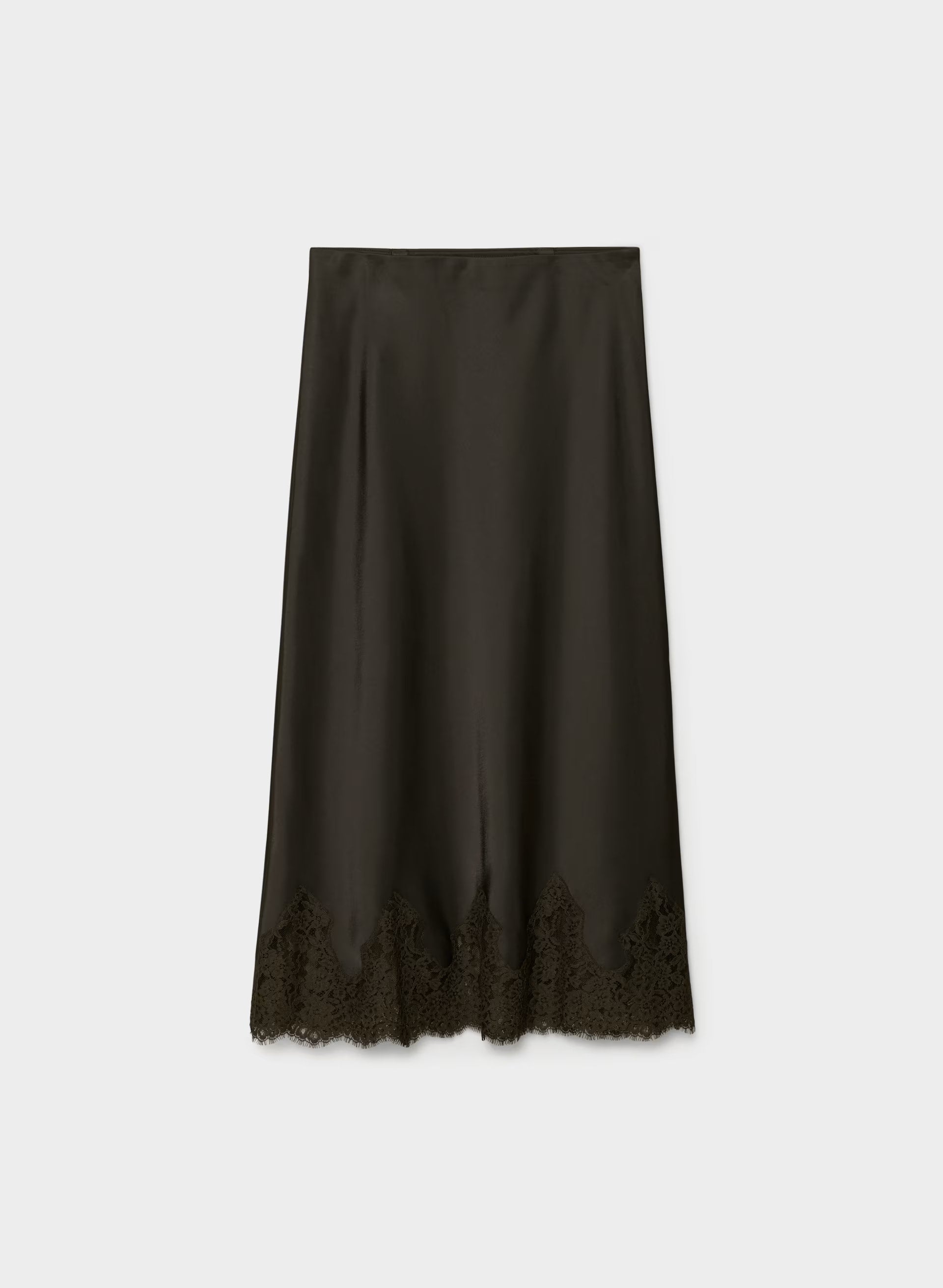Henrietta Satin Skirt - CC N BROWN/CC NB BROWN