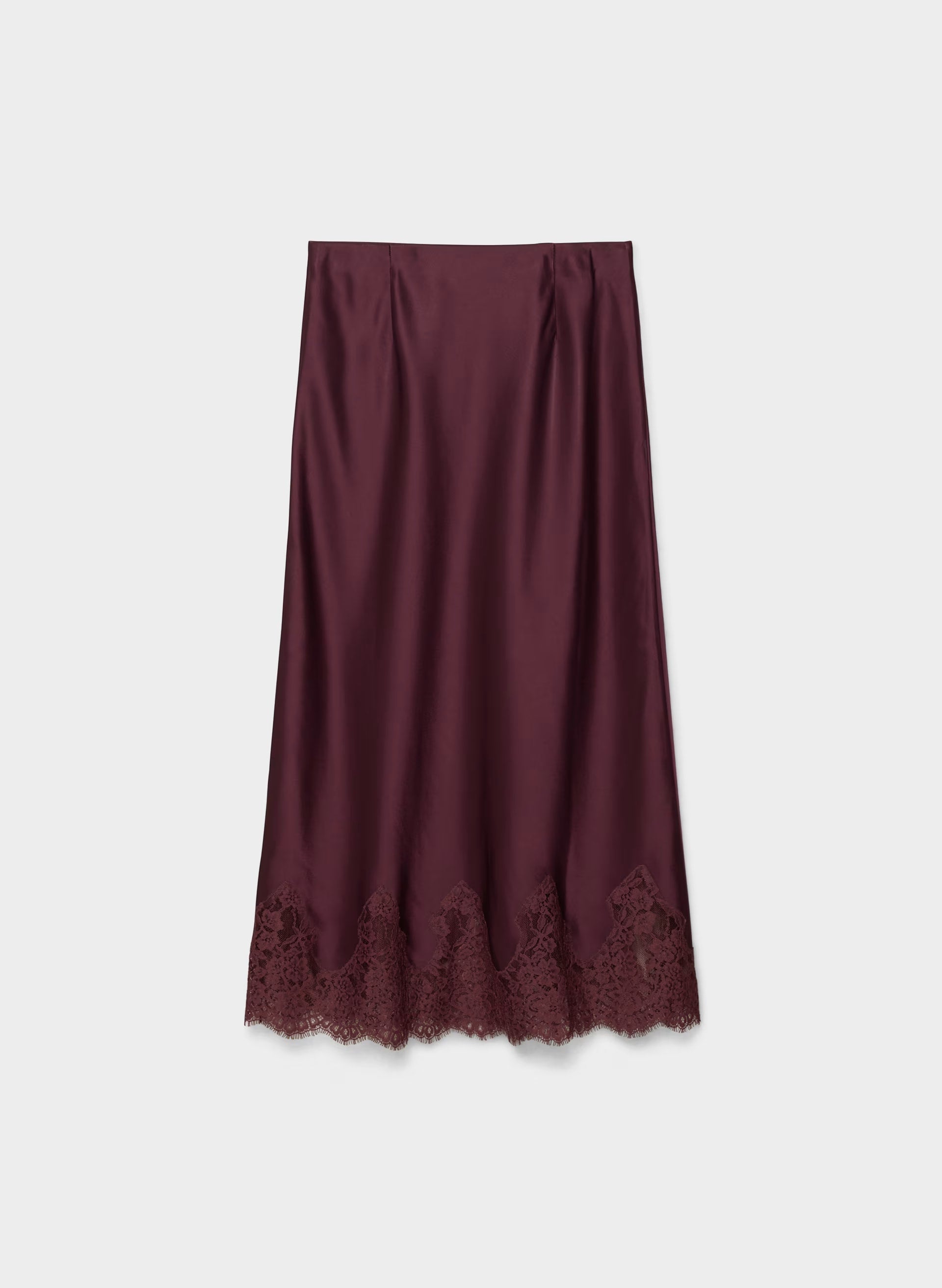 Henrietta Satin Skirt - GALA PLUM/GALA PLUM
