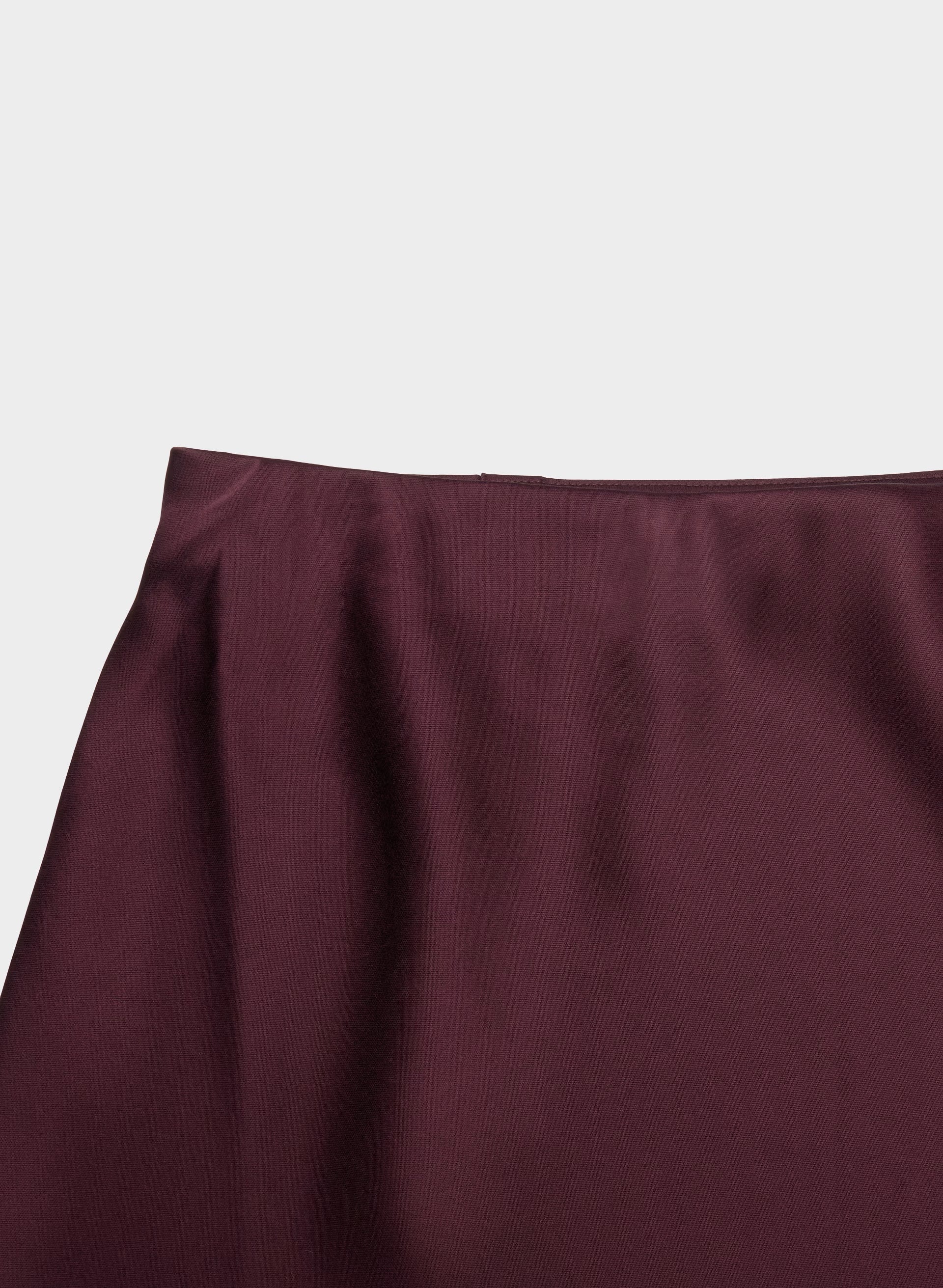 Henrietta Satin Skirt - GALA PLUM/GALA PLUM