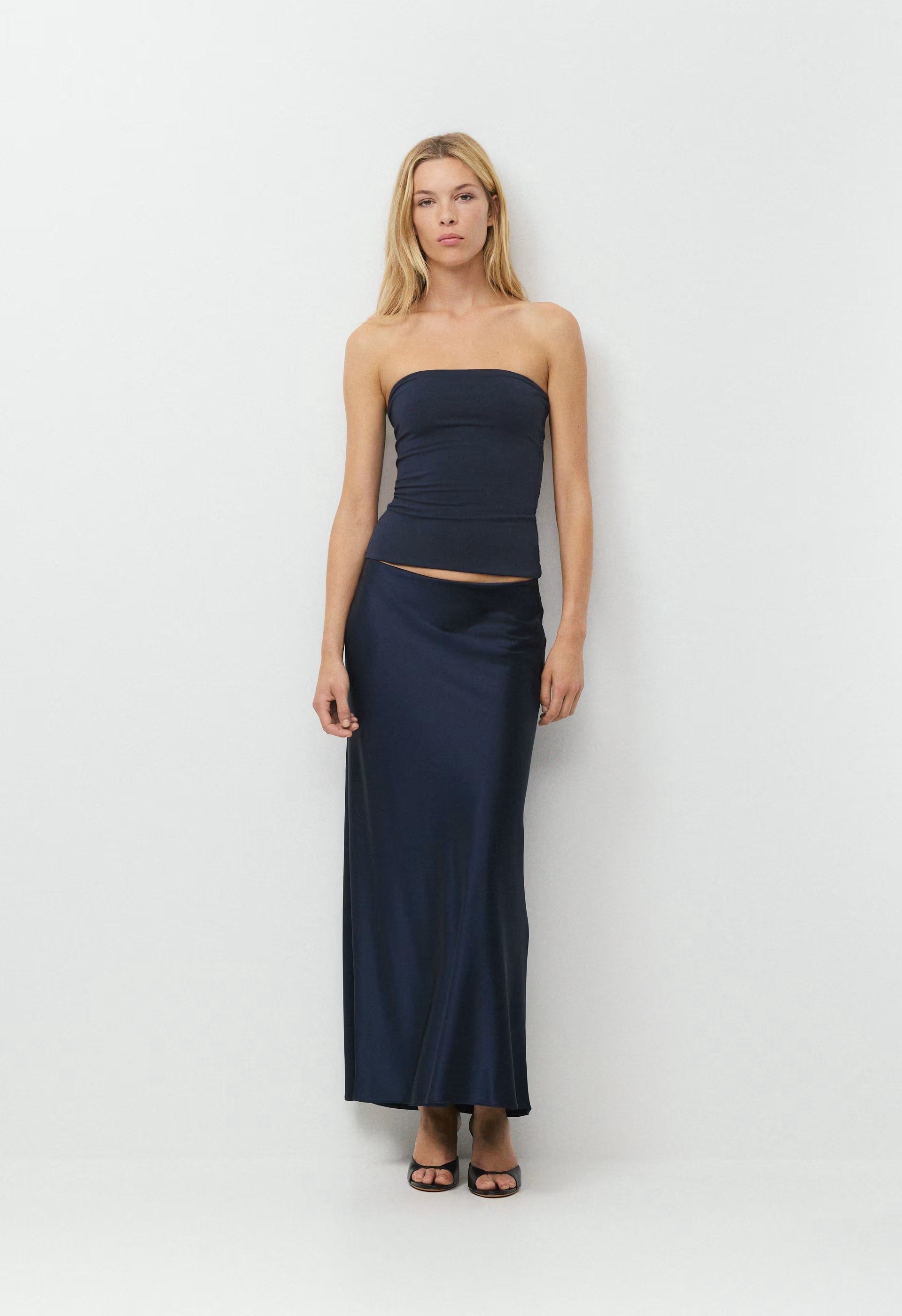 Capture Satin Skirt - SEASIDE CREAM