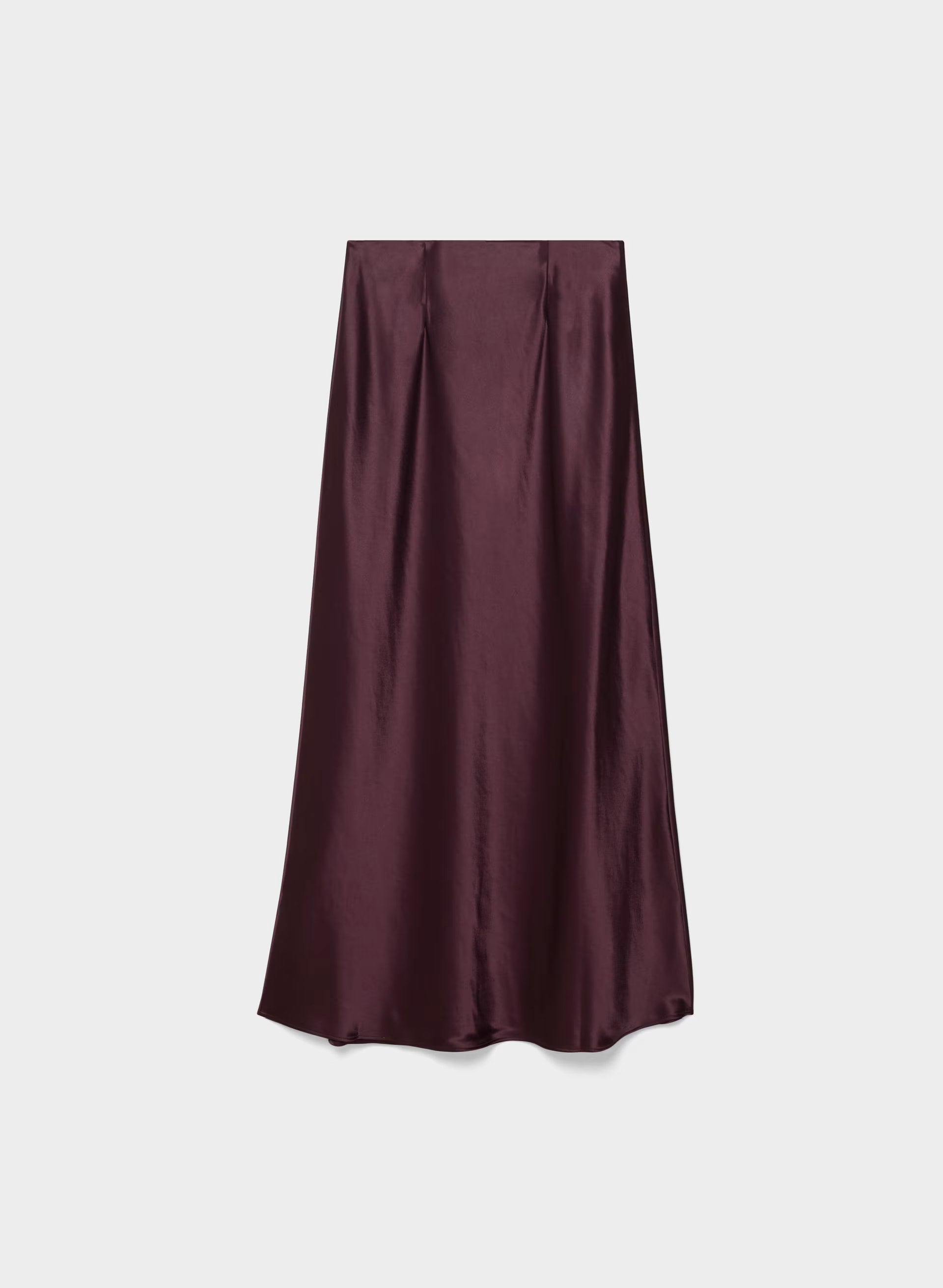 Capture Satin Skirt - GALA PLUM