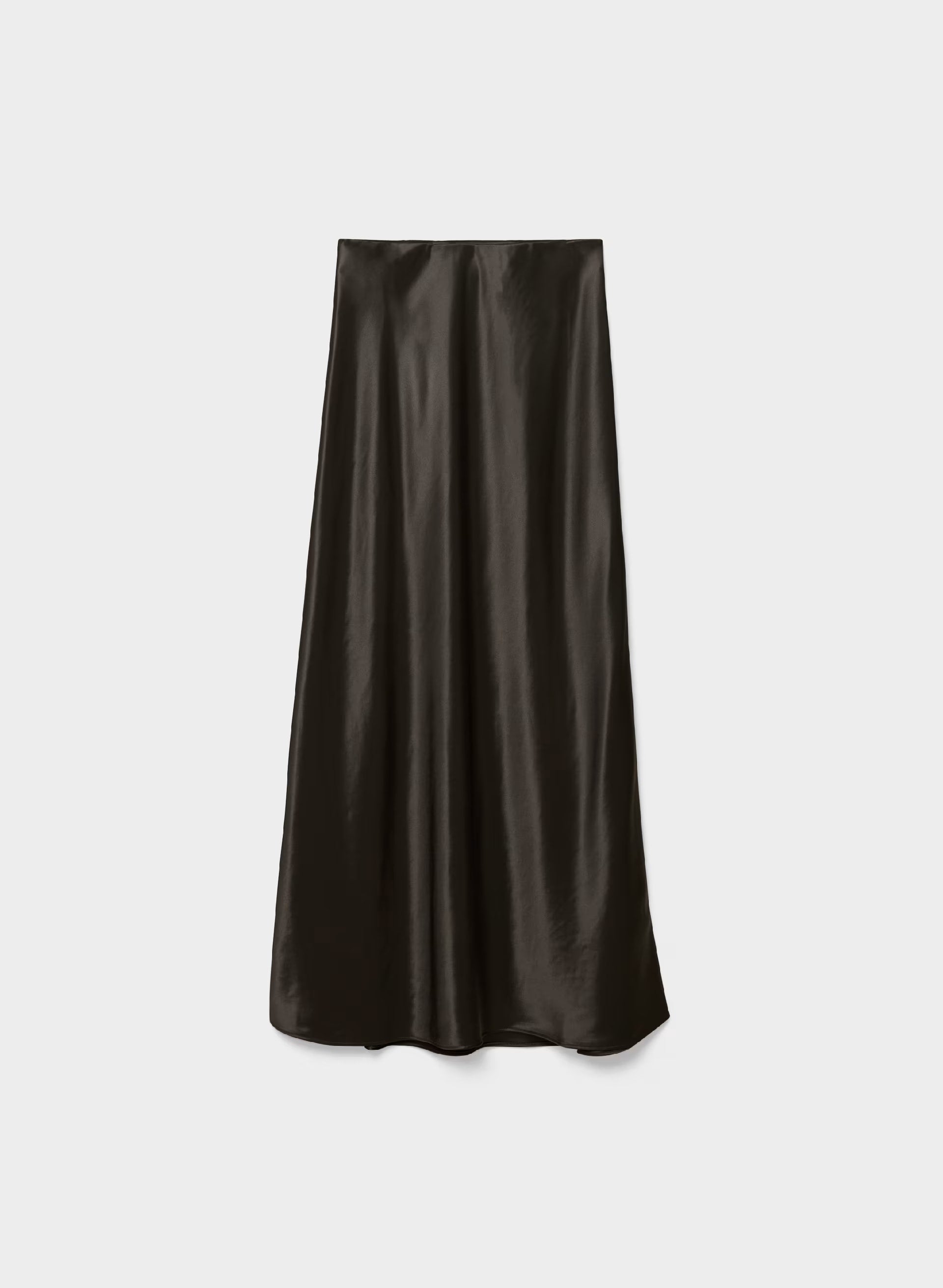 Capture Satin Skirt - CACAO NIB BROWN