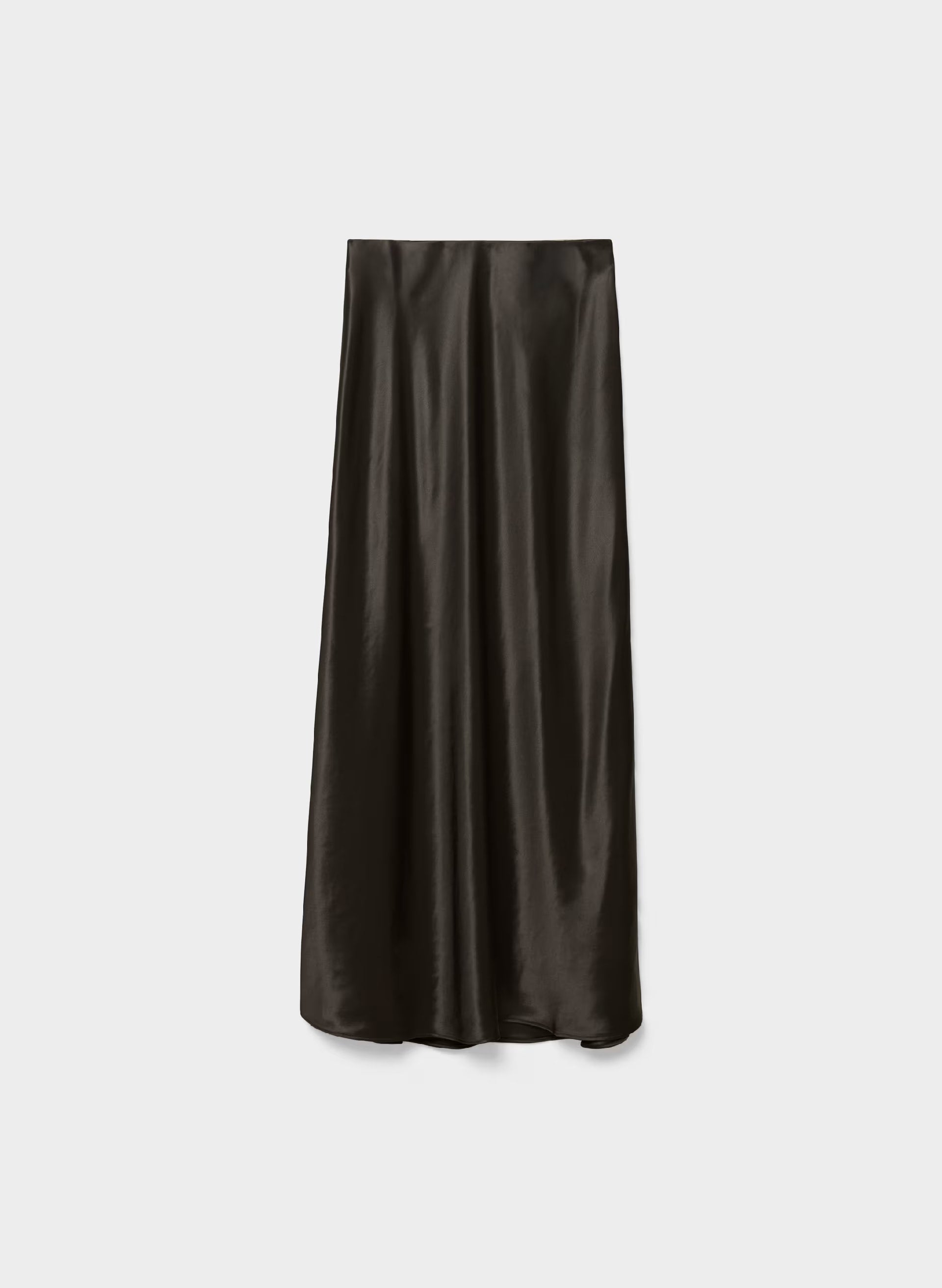 Capture Satin Skirt - CACAO NIB BROWN